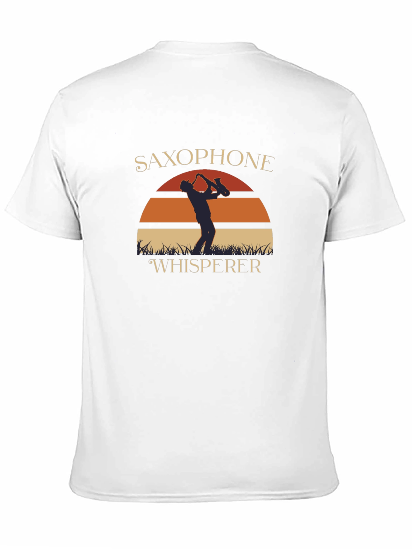Black Saxophone Whisperer Graphic T-Shirt view 11