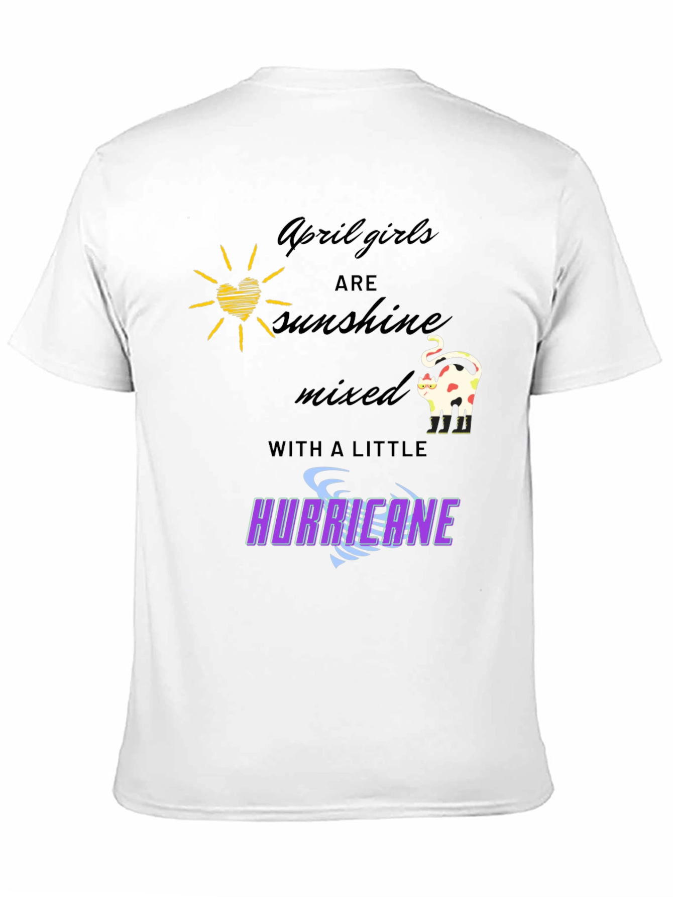 Black April Girls Sunshine Hurricane Graphic T-Shirt view 11