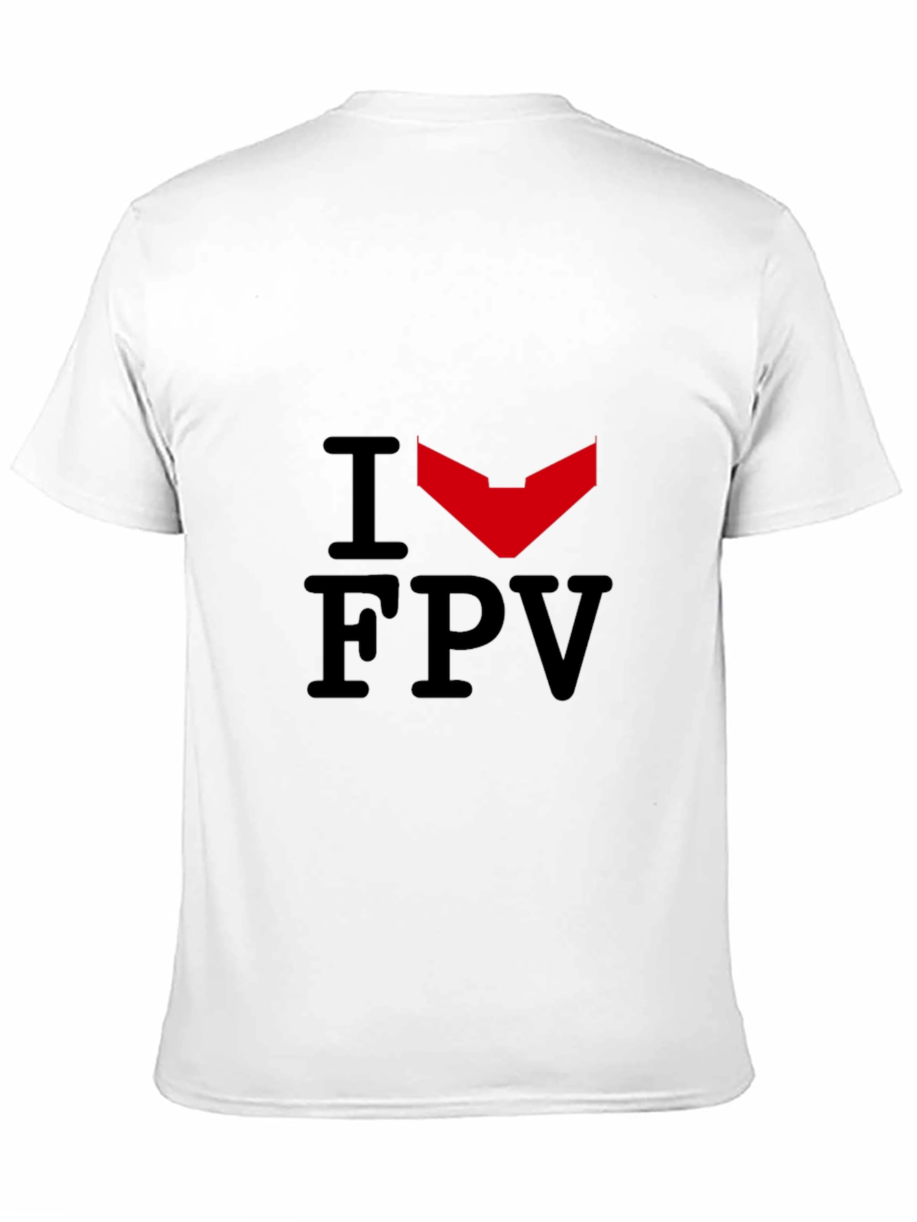 Black I Heart FPV Black Graphic Tee view 11