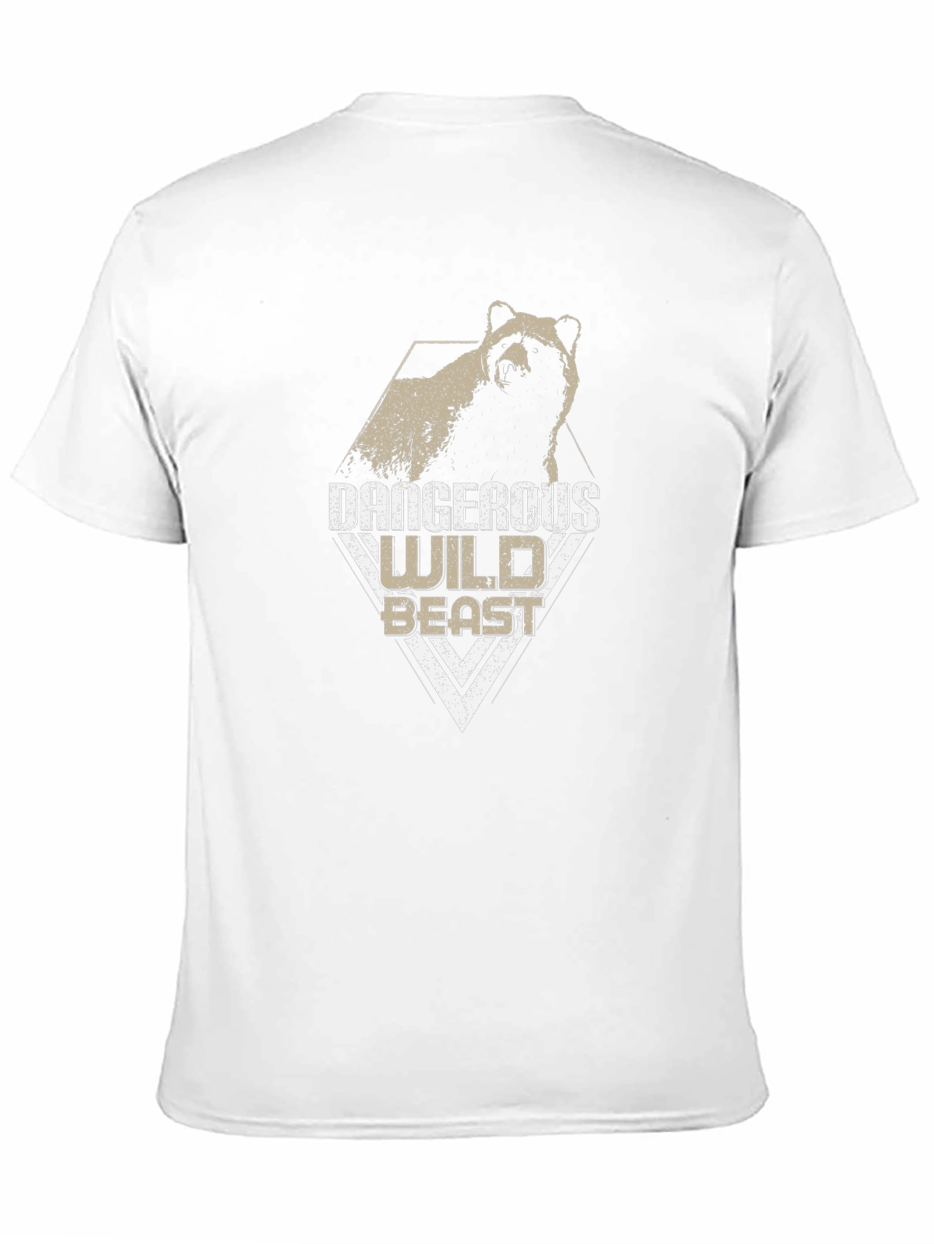 Black Dangerous Wild Beast Graphic Tee - Black view 11