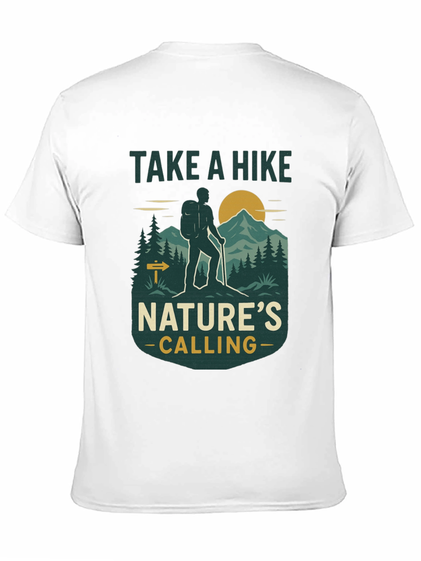 Black Take a Hike Nature's Calling T-Shirt view 11