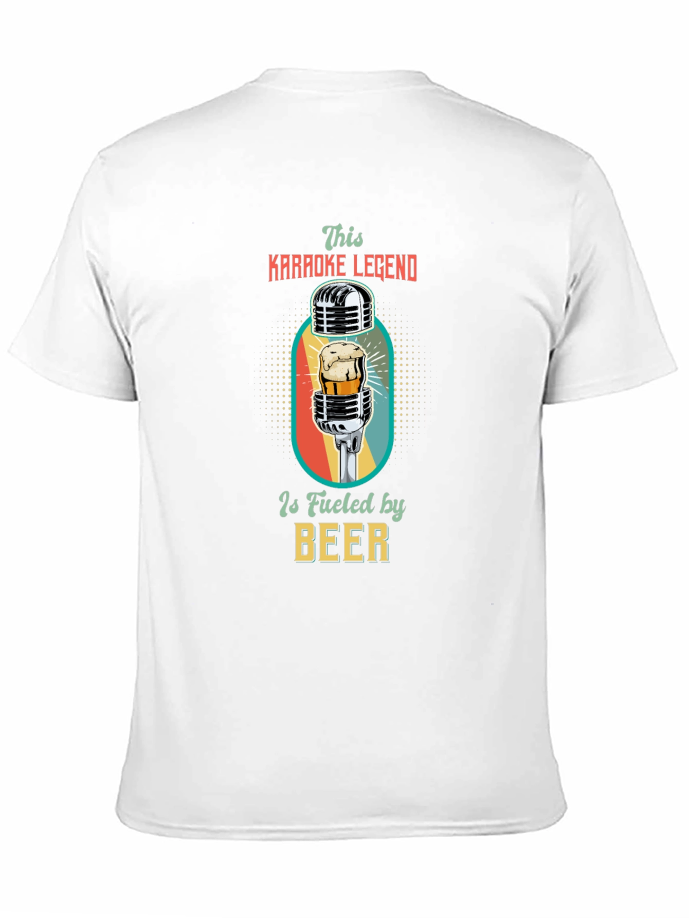 Black Karaoke Legend Beer T-Shirt view 11