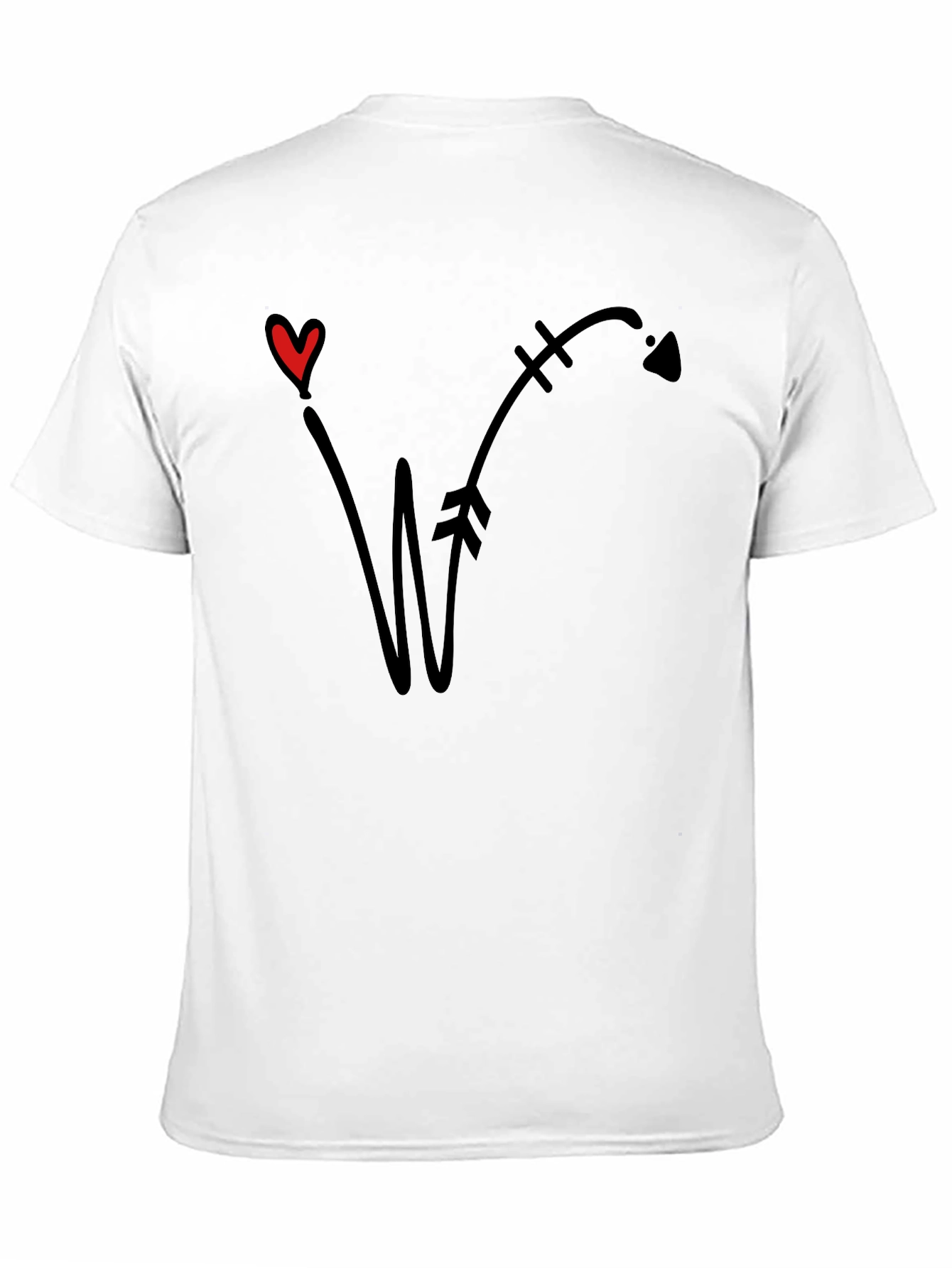 Black Heart Arrow Tee - Love Wins T-Shirt view 11