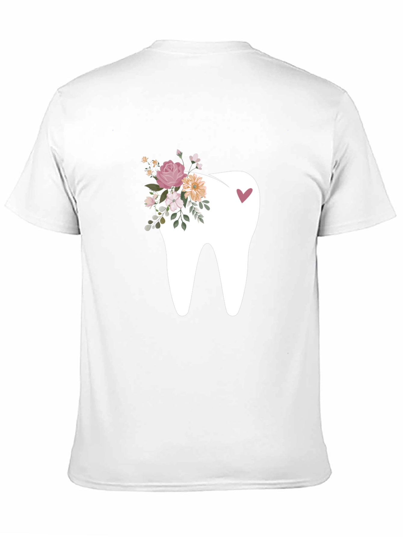 Black Floral Tooth Graphic Tee - Black view 11