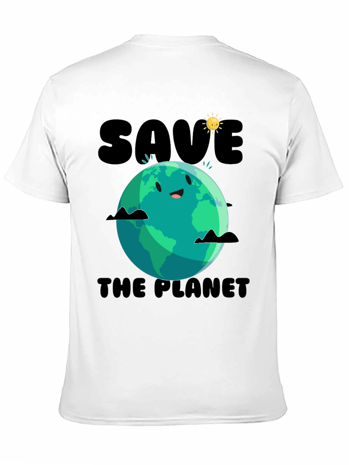 Black Save the Planet Graphic Tee - Earth Day view 11