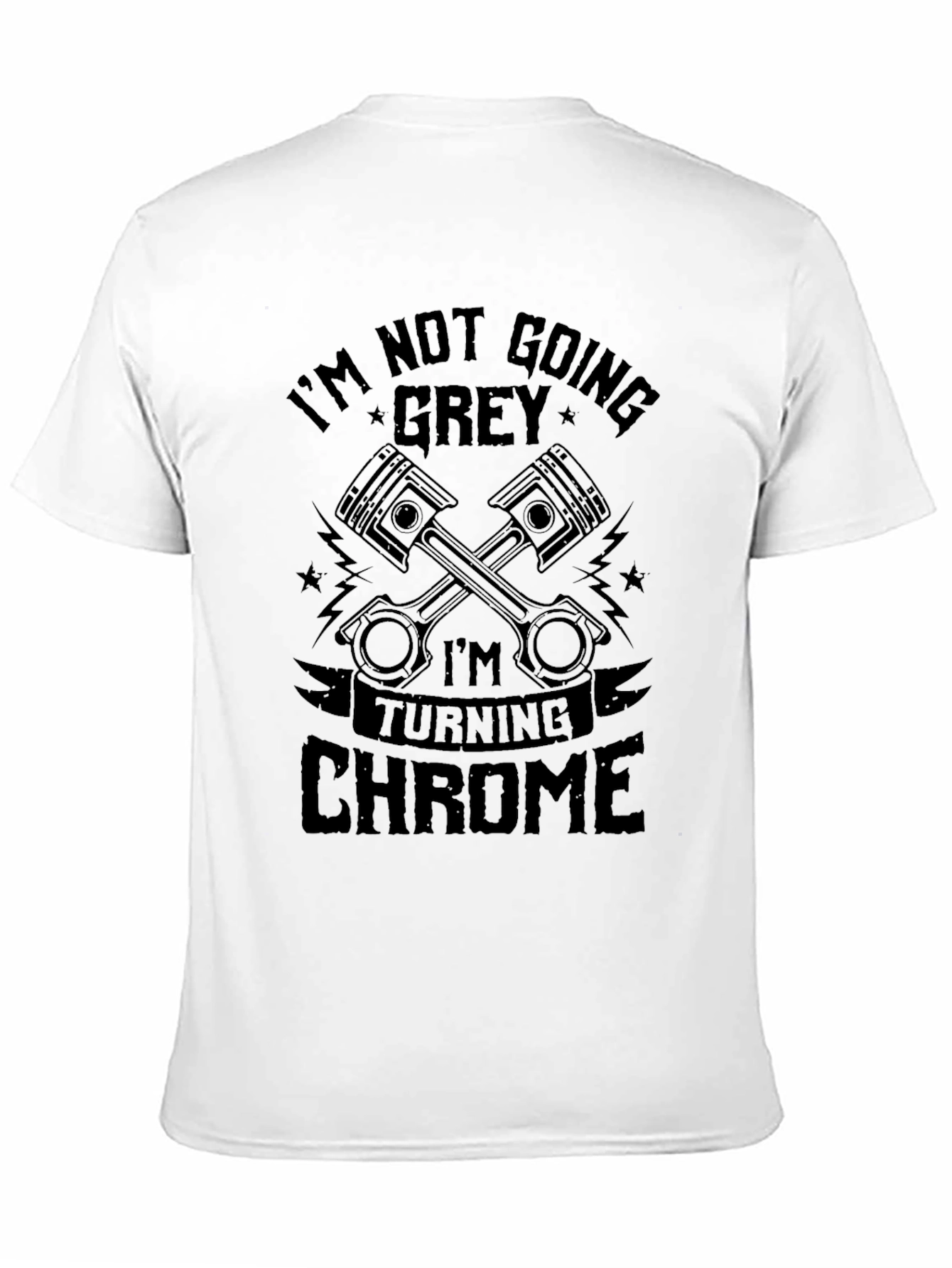 Black I'm Turning Chrome Men's Graphic T-Shirt view 11