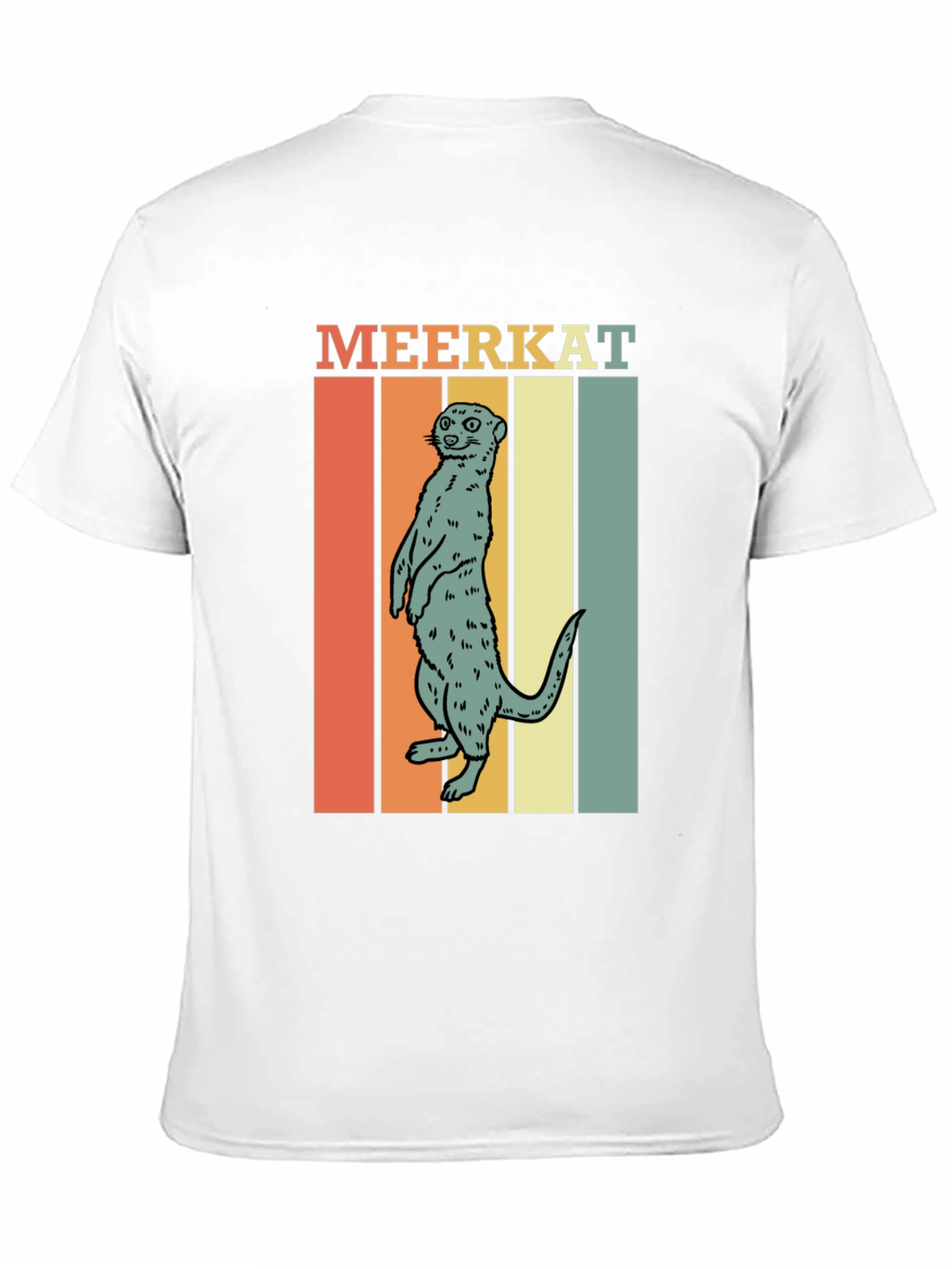 Black Retro Meerkat Graphic Tee - Unique Animal Lover Shirt view 11