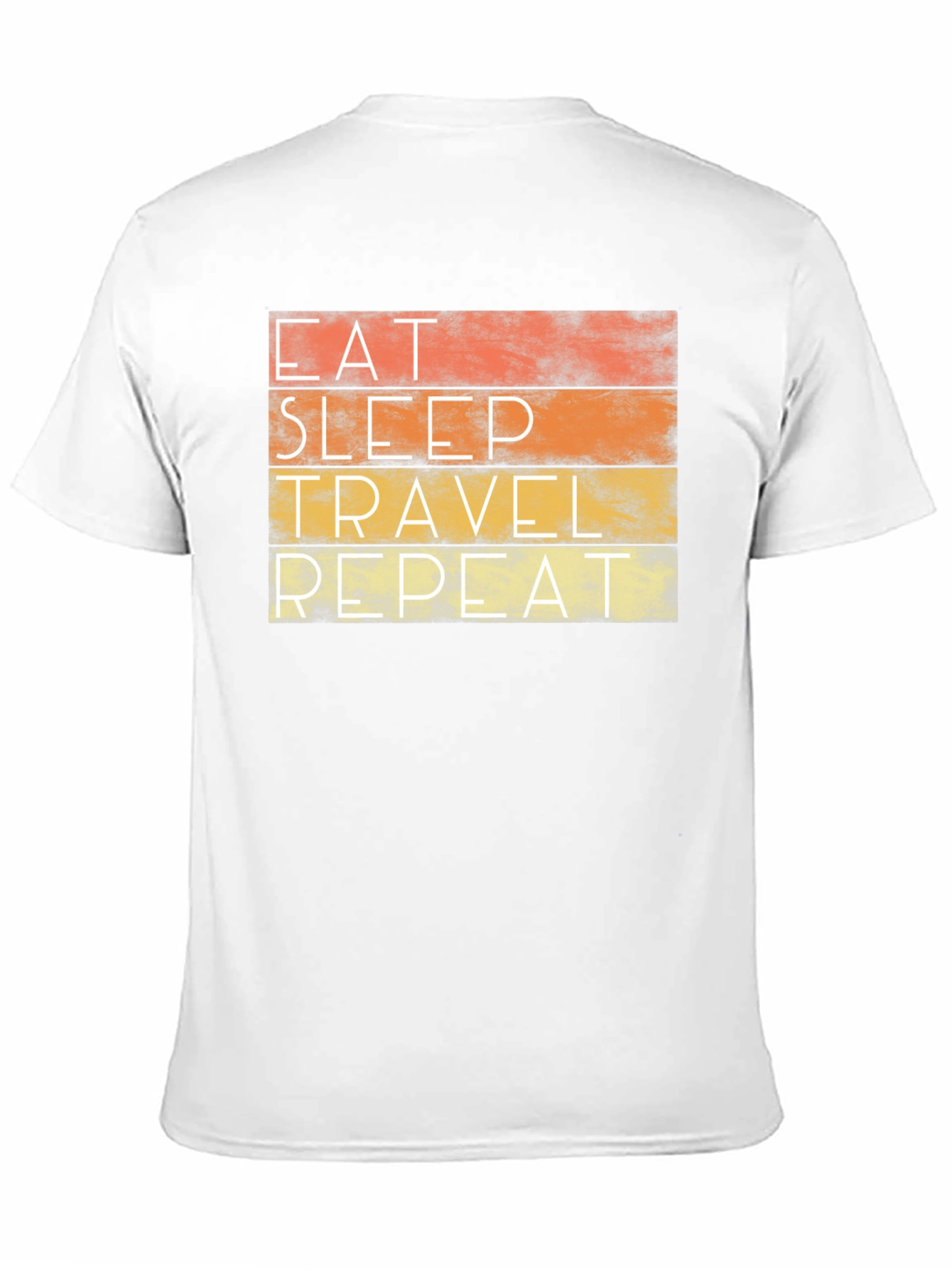 Black Eat Sleep Travel Repeat Graphic Tee view 11