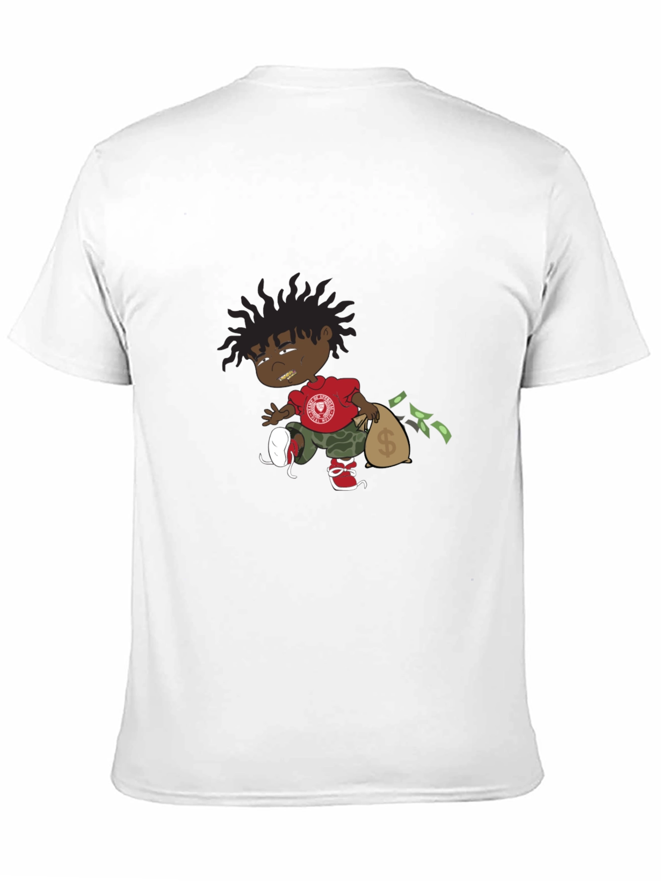 Black Cartoon Graphic Black T-Shirt view 11