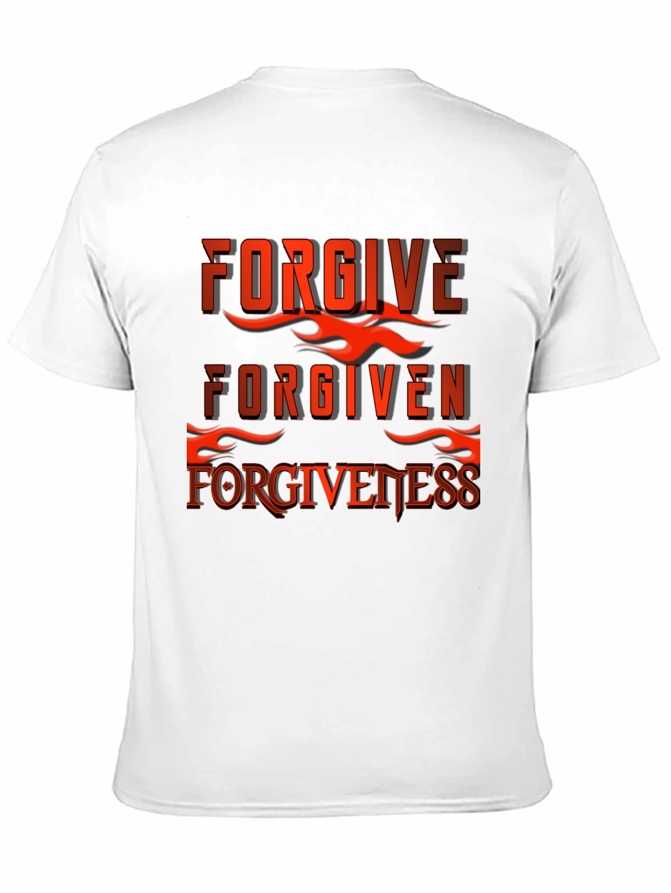 Black Forgive Forgiven Forgiveness Graphic T-Shirt view 11