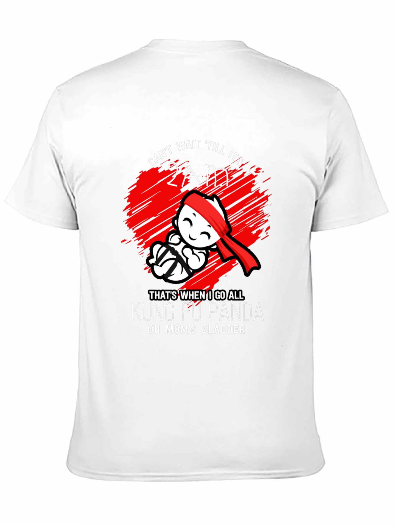 Black Kung Fu Panda Mom's Bladder Funny T-Shirt view 11