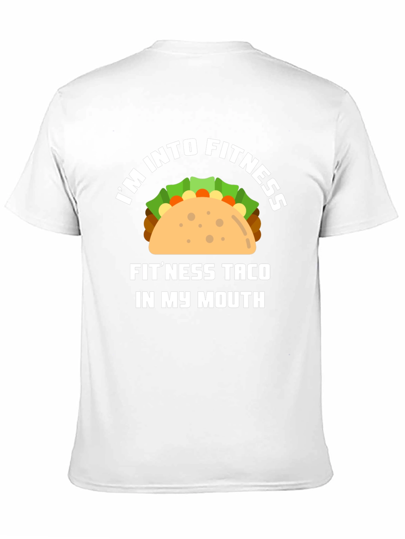 Black Fitness Taco Graphic Tee - Funny Workout Shirt view 11