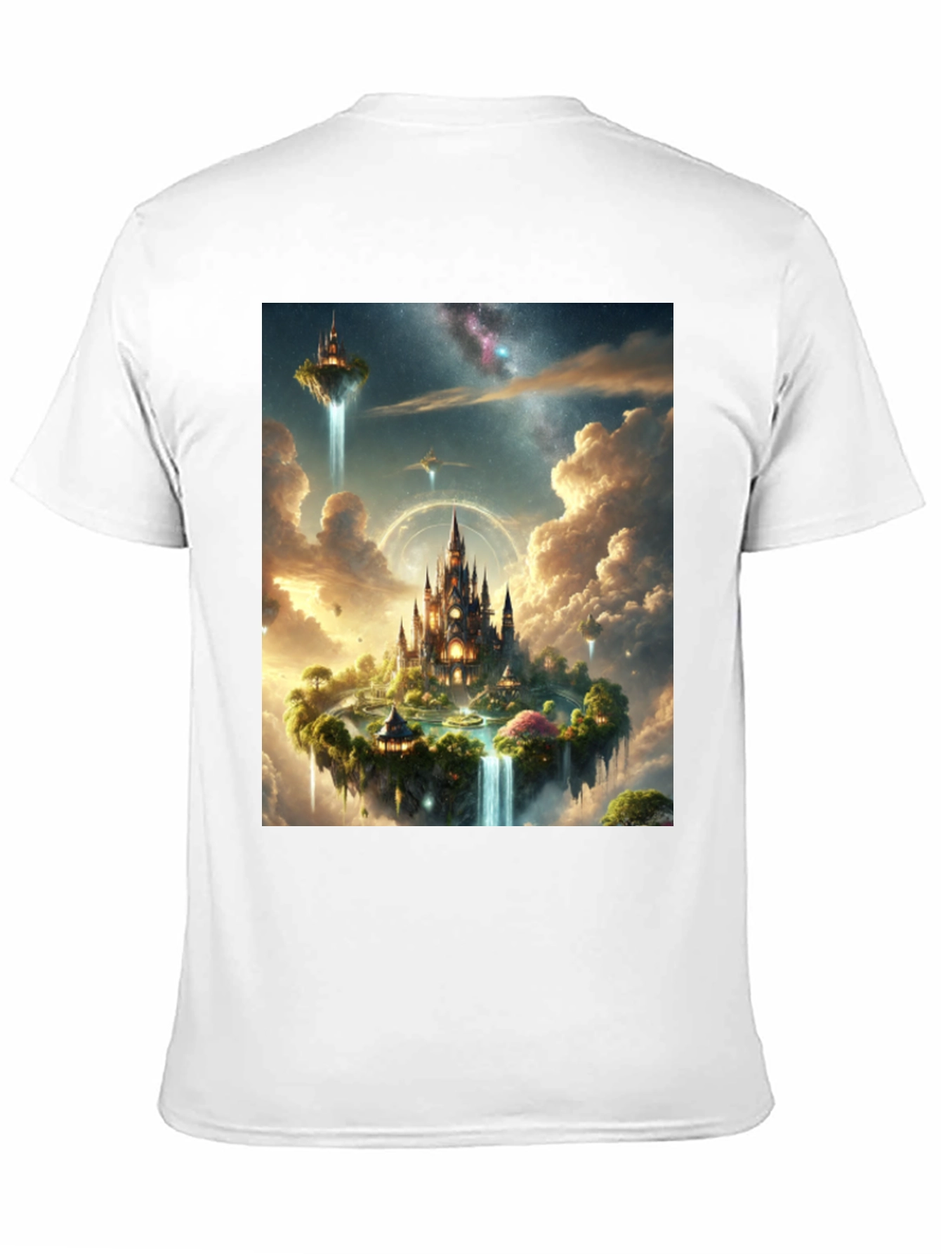 Black Fantasy Island Graphic Tee - Black Cotton Shirt view 11