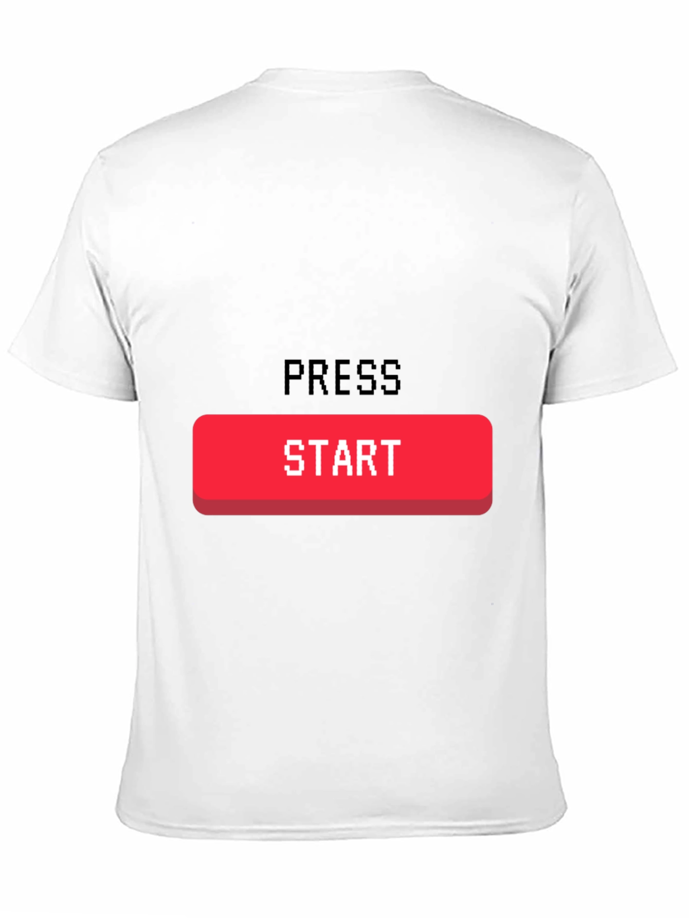 Black Press Start Gaming T-Shirt - Retro Gamer Tee view 11