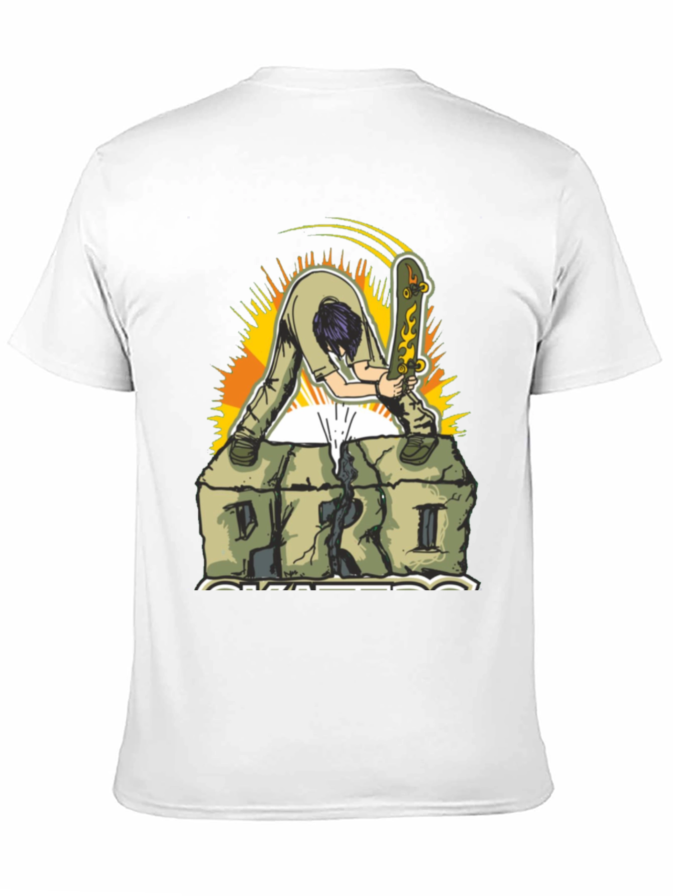 Black Skate Park Graphic Tee - Black Cotton Blend view 11