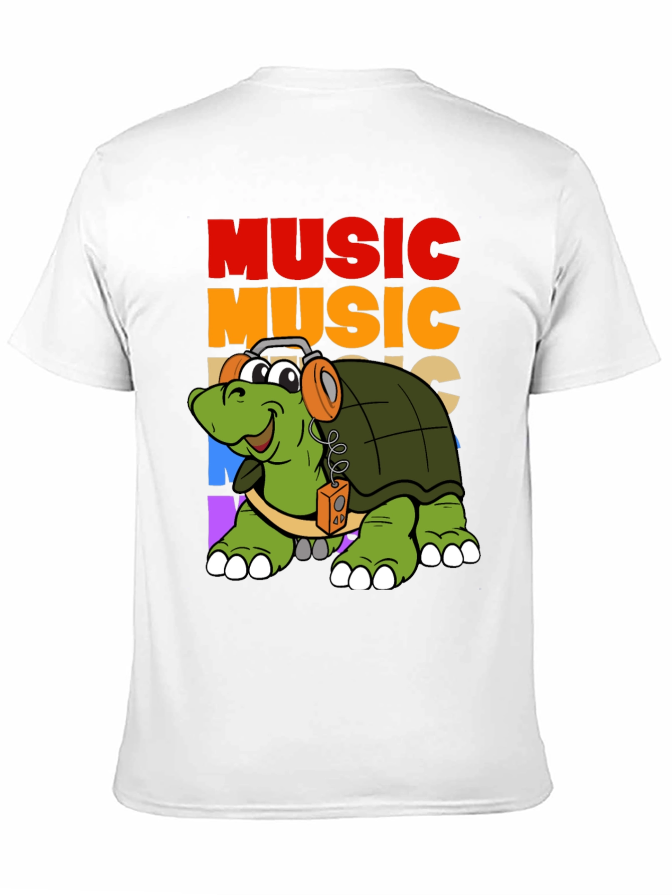 Black Music Turtle Graphic T-Shirt view 11
