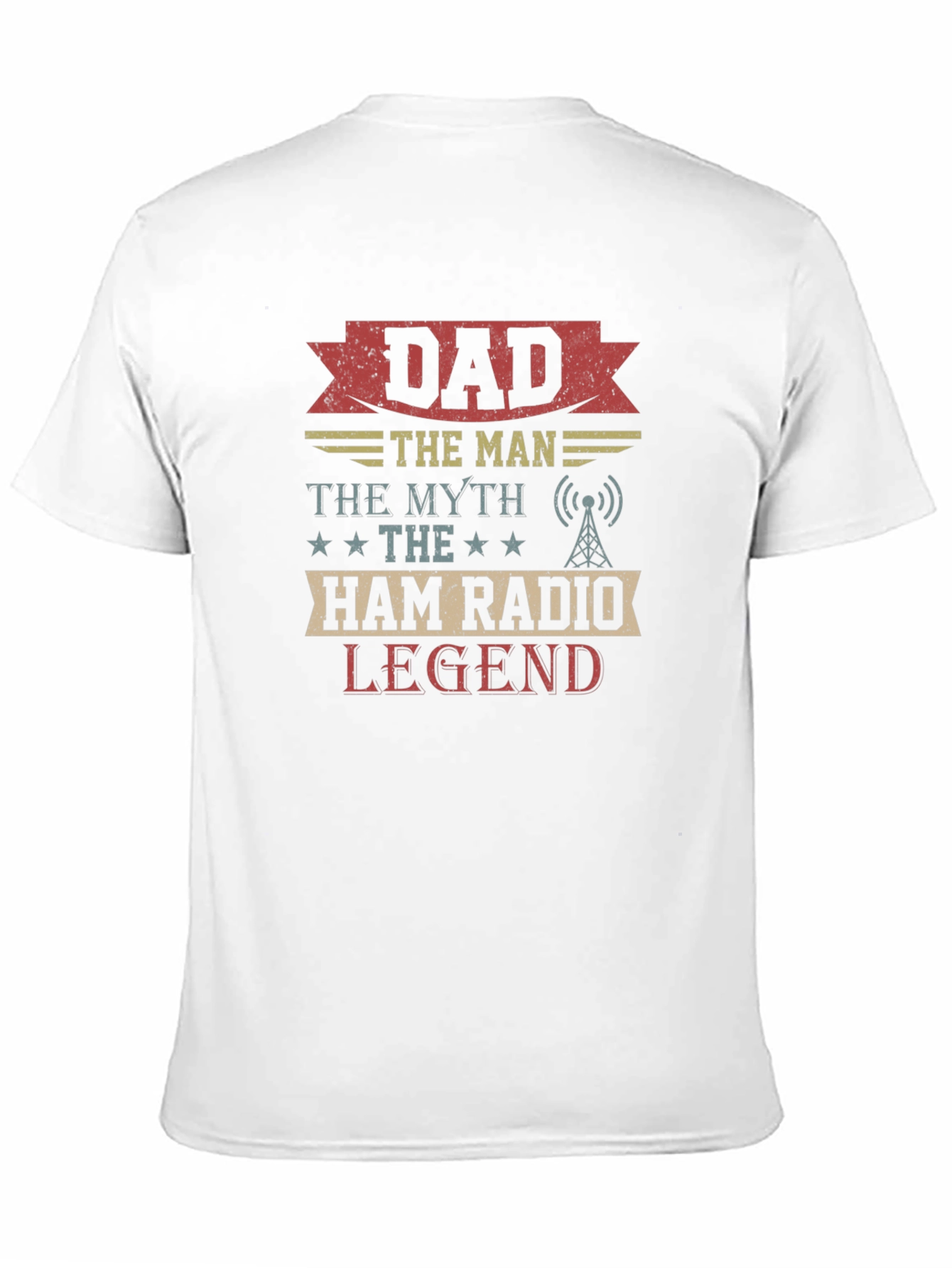 Black Dad Ham Radio Legend T-Shirt view 11