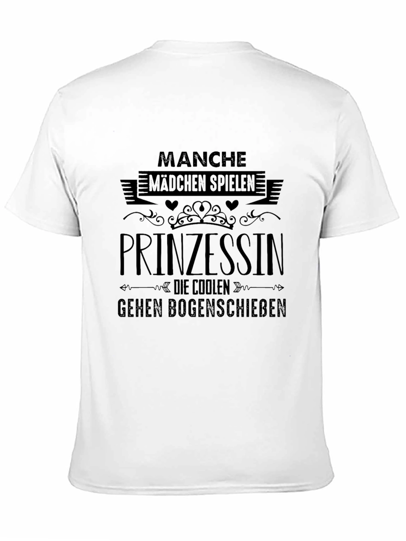 Black Manche Madchen Archery T-Shirt view 11