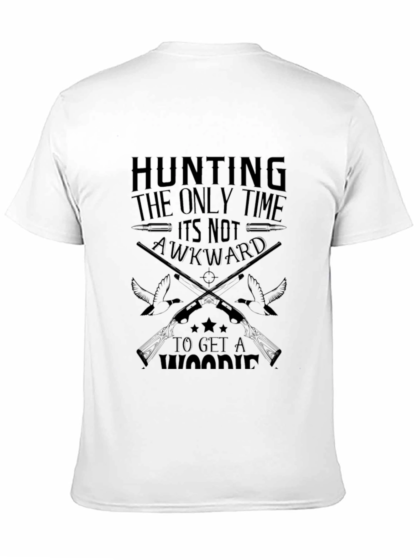 Black Hunting T-Shirt - The Only Time It's Not Awkward view 11