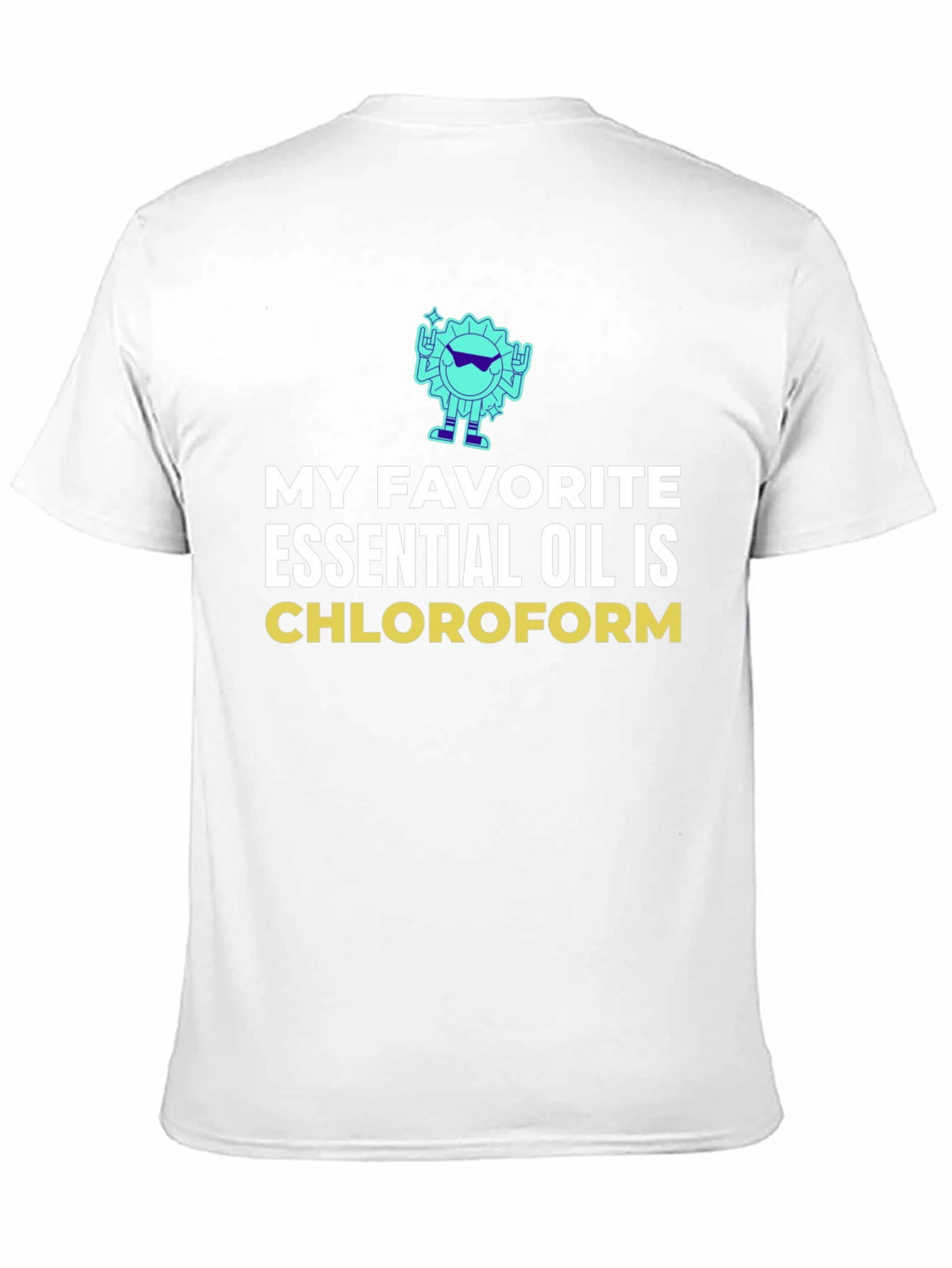 Black Chloroform Essential Oil Graphic T-Shirt view 11