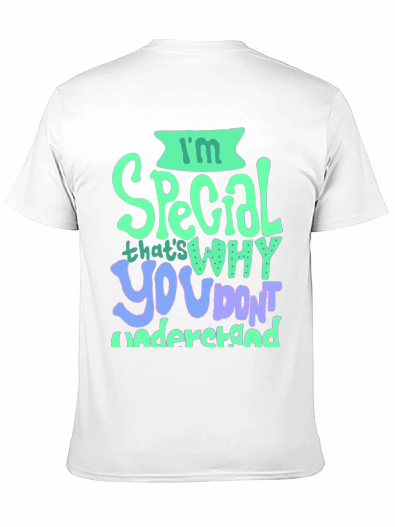 Black I'm Special Graphic Tee - Novelty T-Shirt view 11