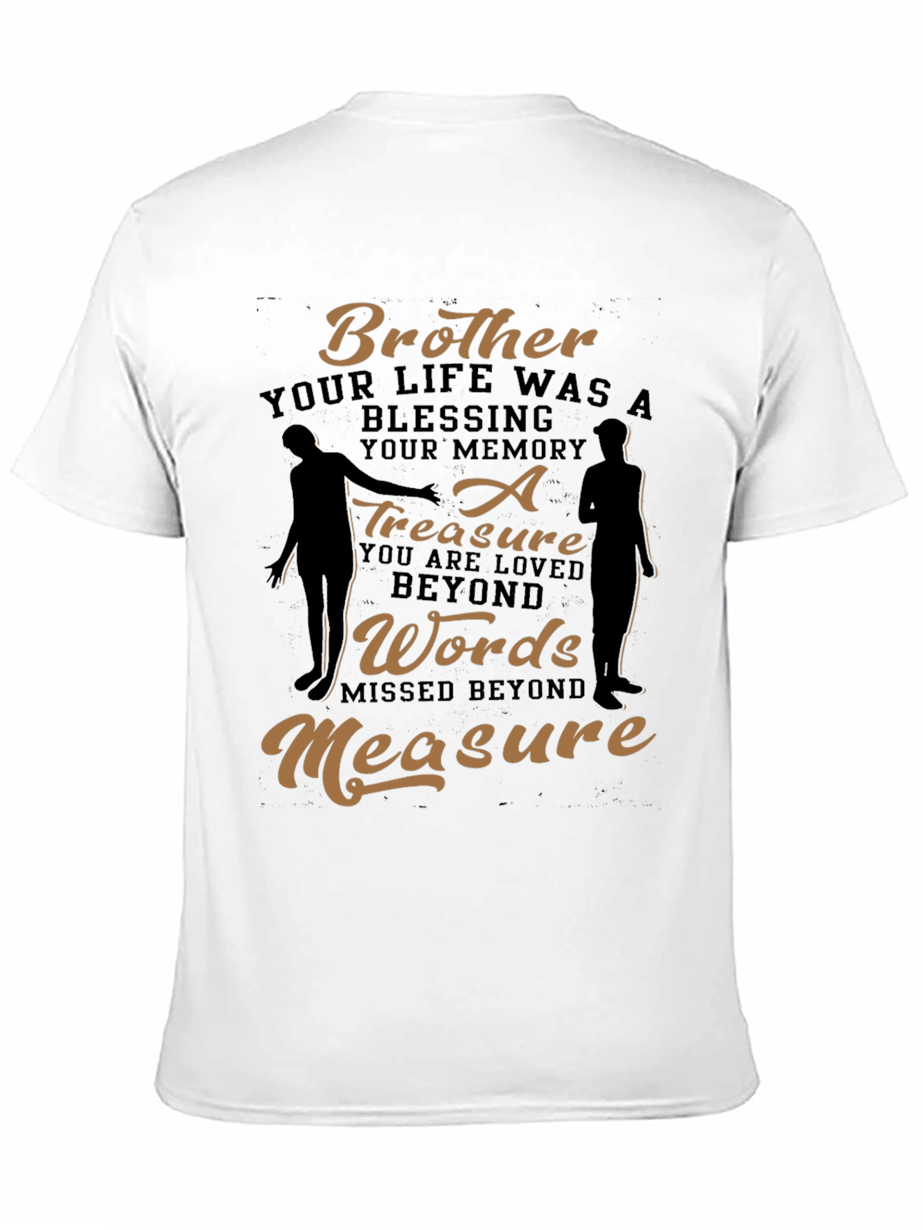 Black Brother Memorial T-Shirt: A Treasure Beyond Words view 11