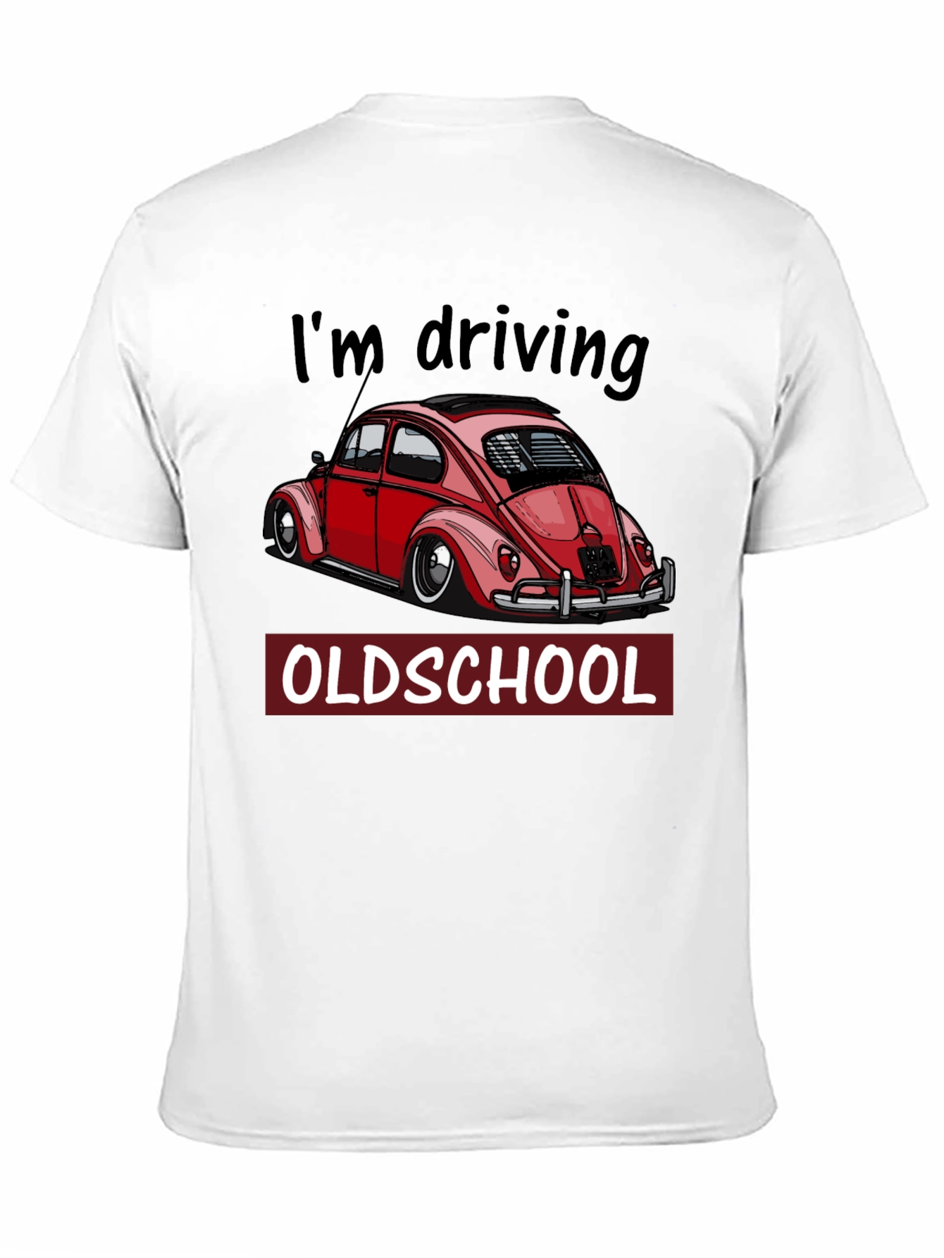 Black I'm Driving Oldschool T-Shirt - Classic Car Tee view 11
