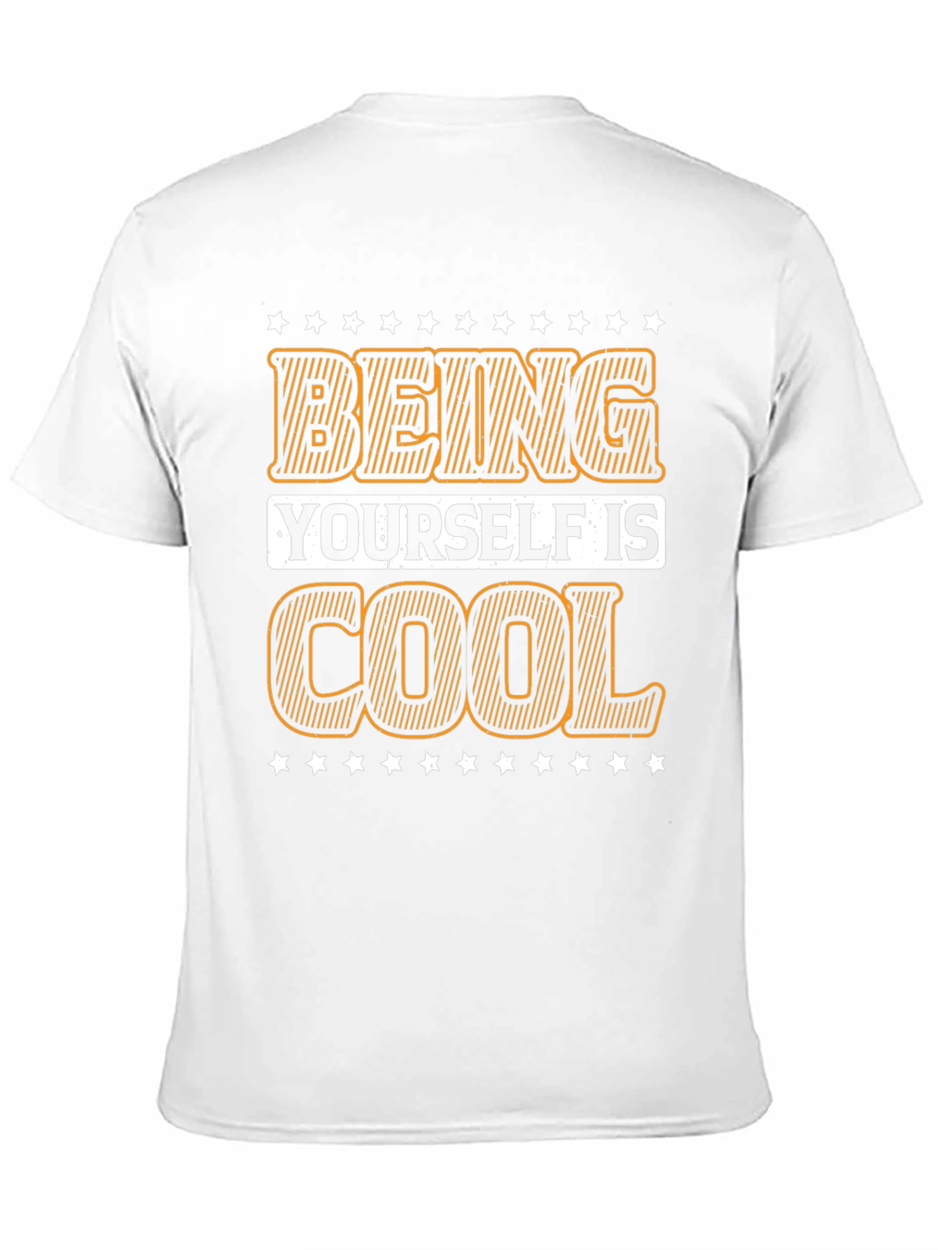 Black Being Yourself is Cool Black Graphic Tee view 11