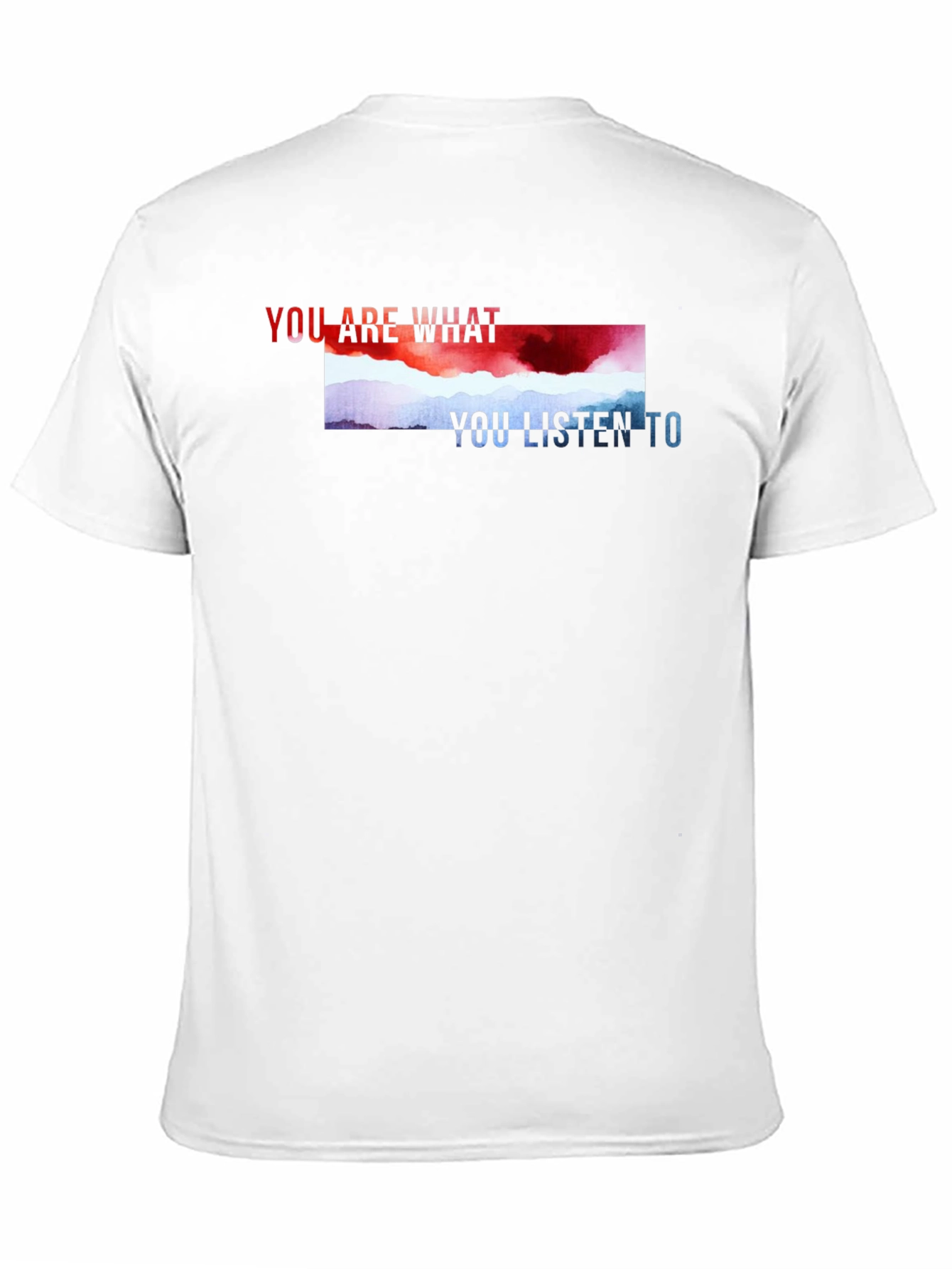 Black You Are What You Listen To Graphic Tee view 11