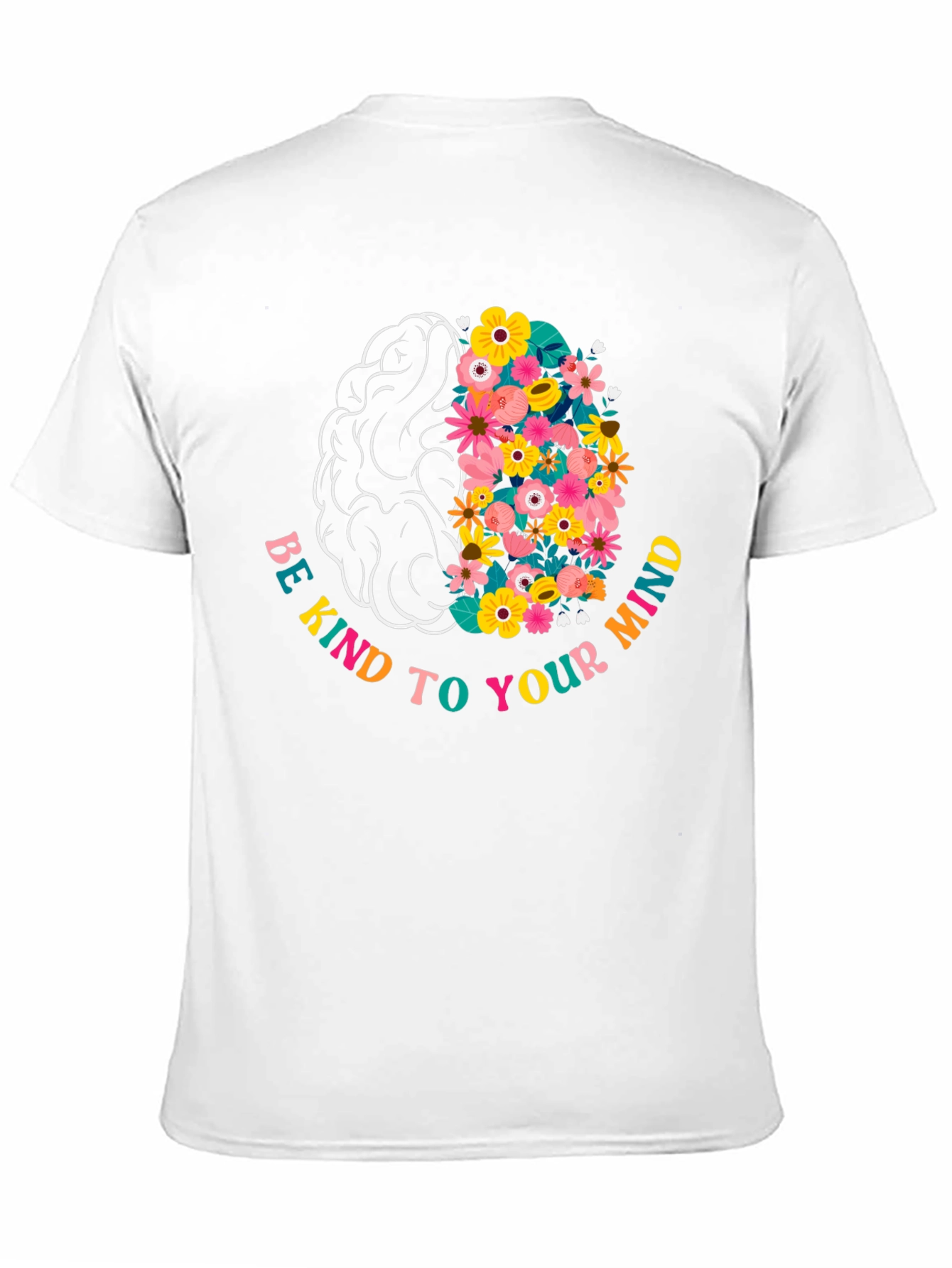 Black Be Kind To Your Mind Graphic Tee view 11