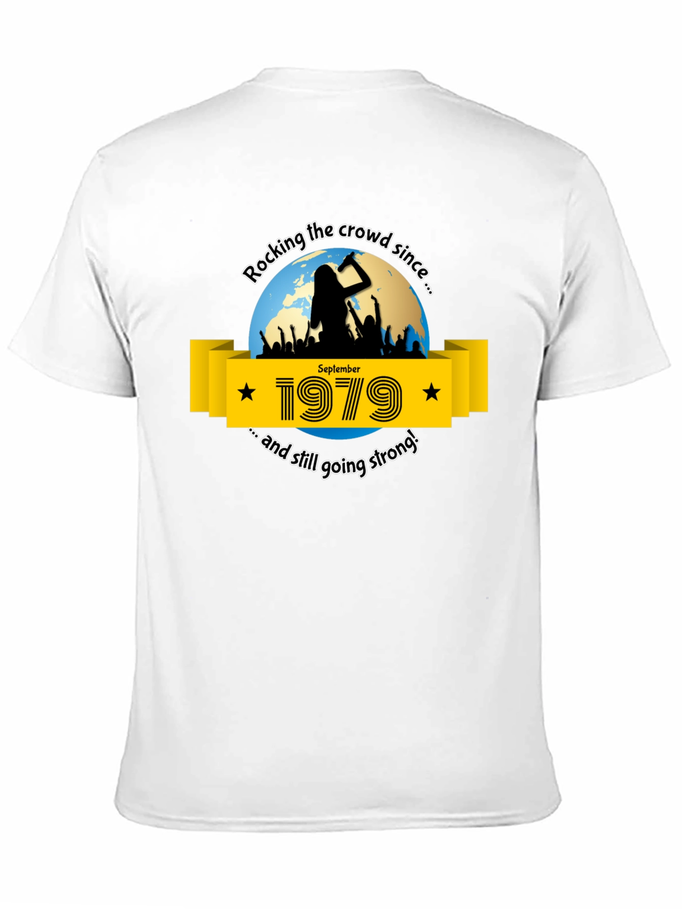 Black Rocking Since 1979 Graphic Tee view 11