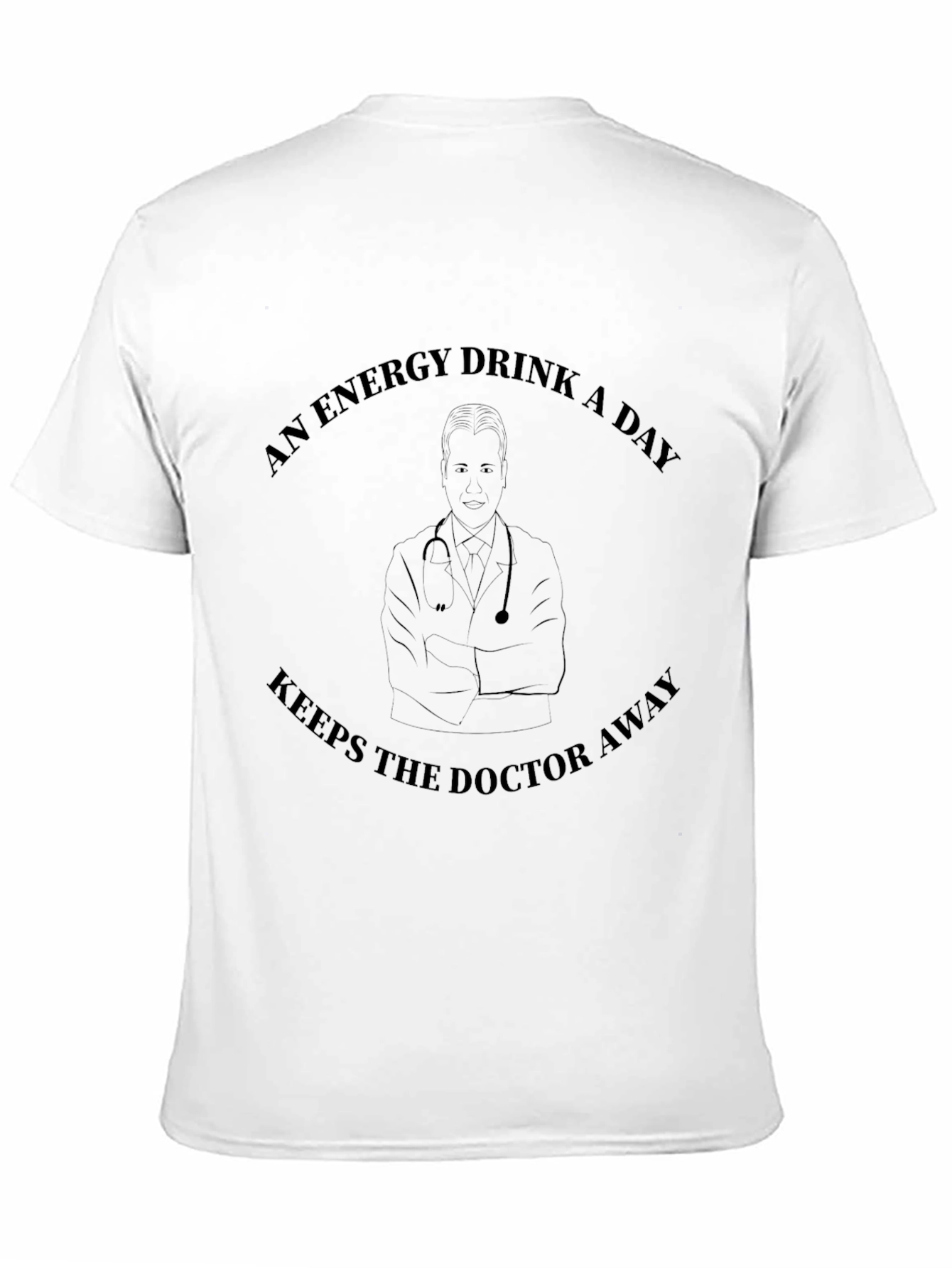 Black Energy Drink Doctor Graphic T-Shirt view 11