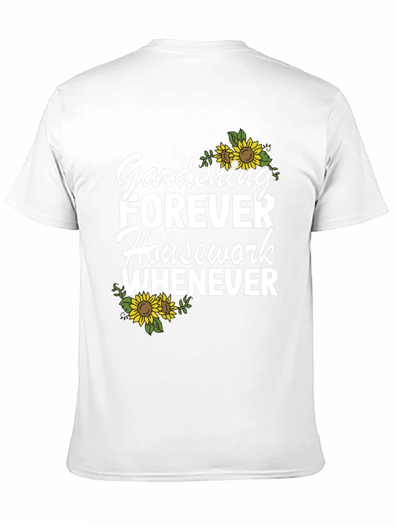 Black Gardening Forever T-Shirt view 11