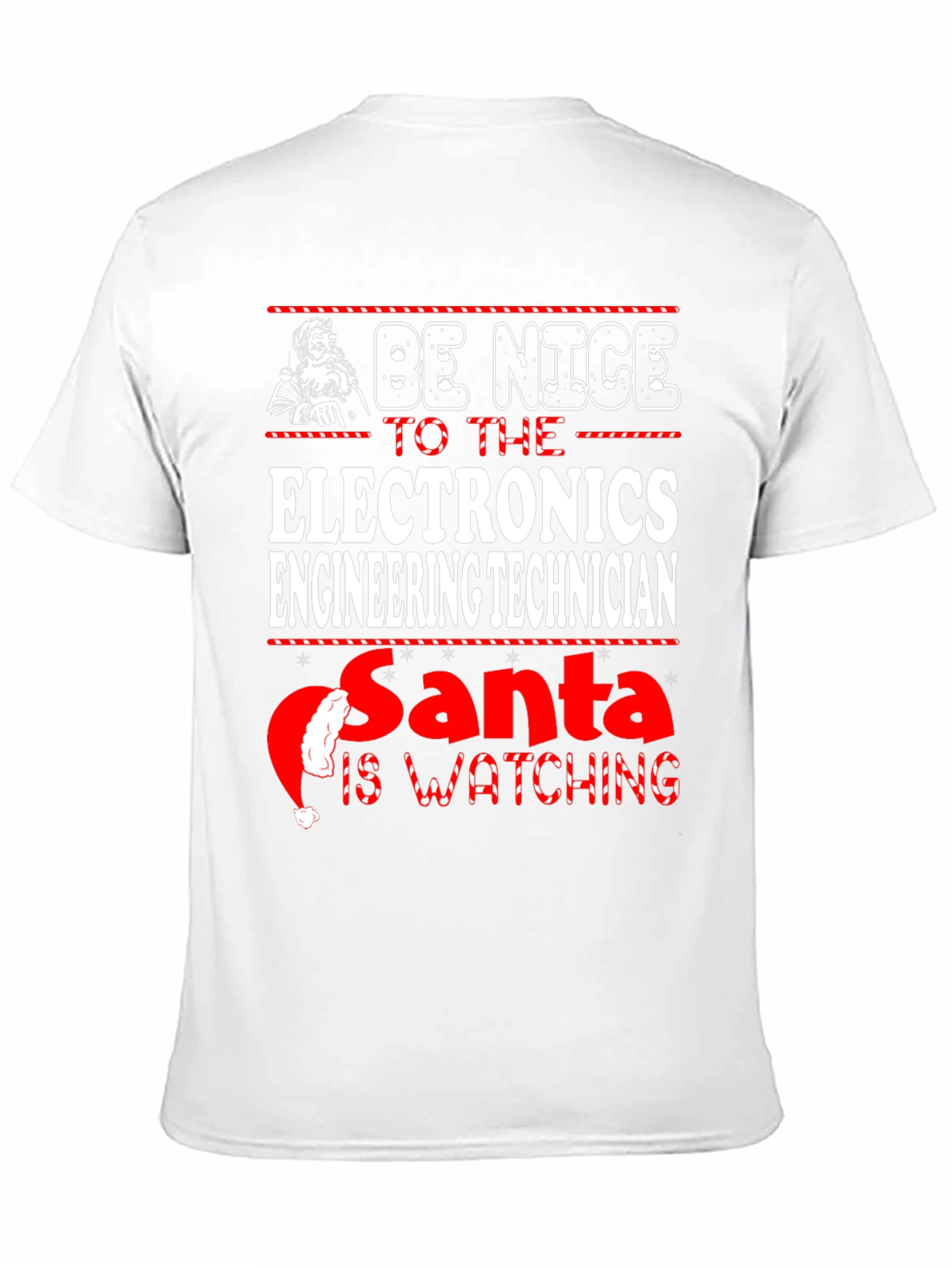Black Electronics Engineering Technician Christmas T-Shirt view 11