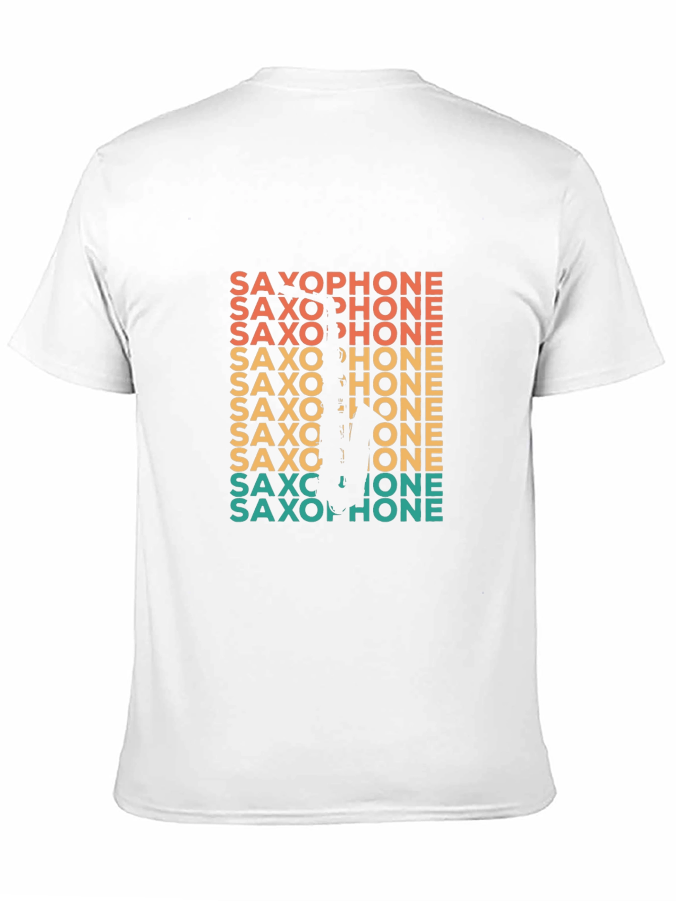 Black Retro Saxophone Player Graphic Tee view 11