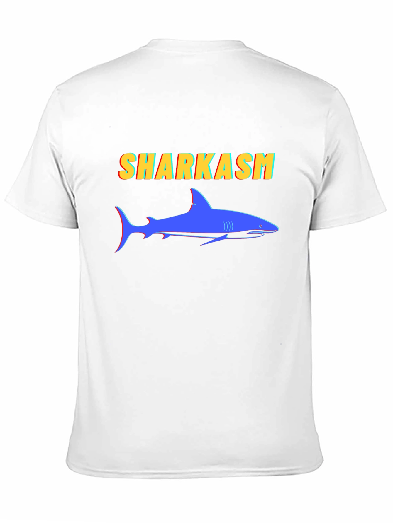 Black Sharkasm Graphic Tee - Funny Shark T-Shirt view 11