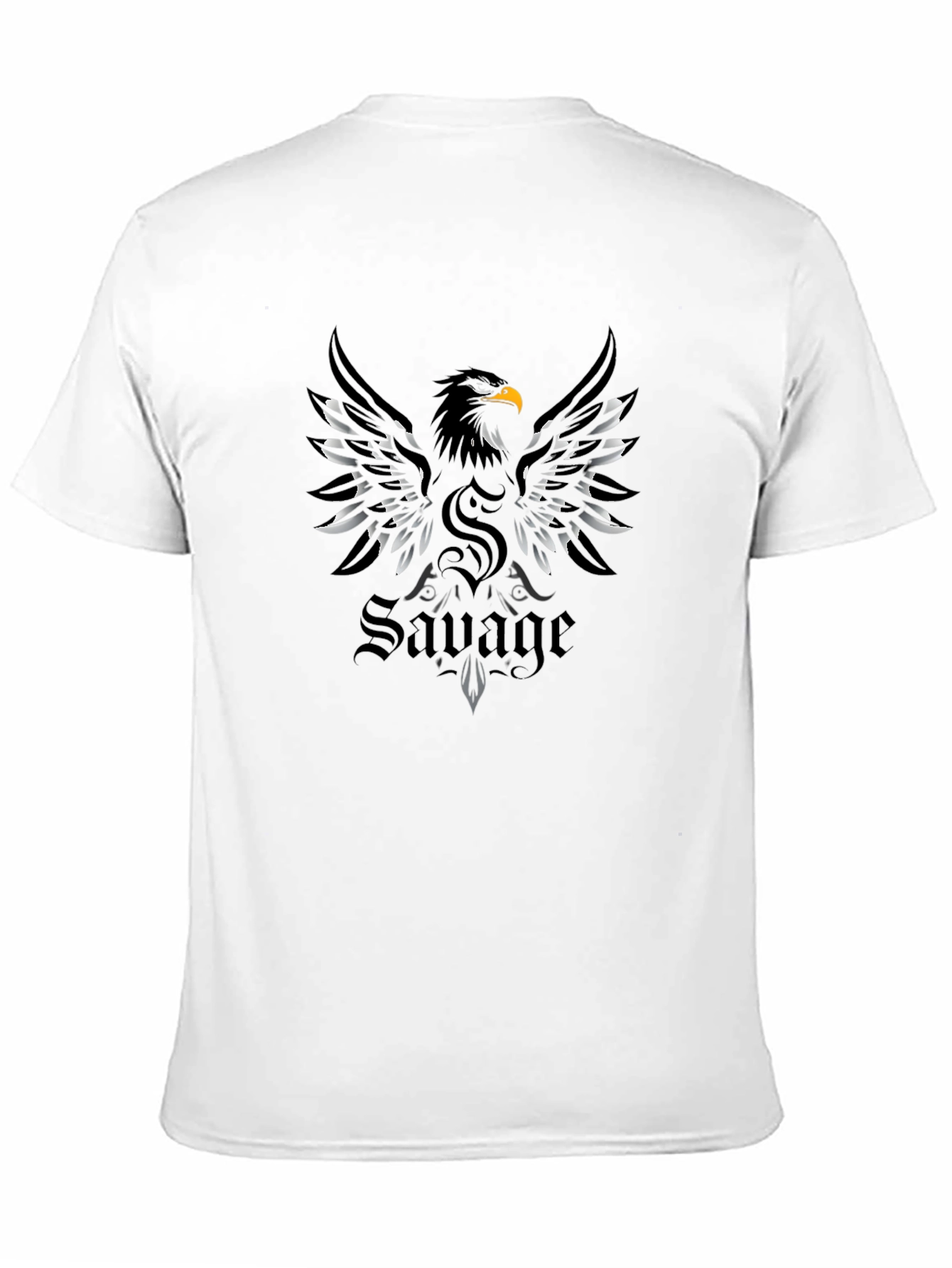 Black Savage Eagle Graphic T-Shirt | Bold Design view 11