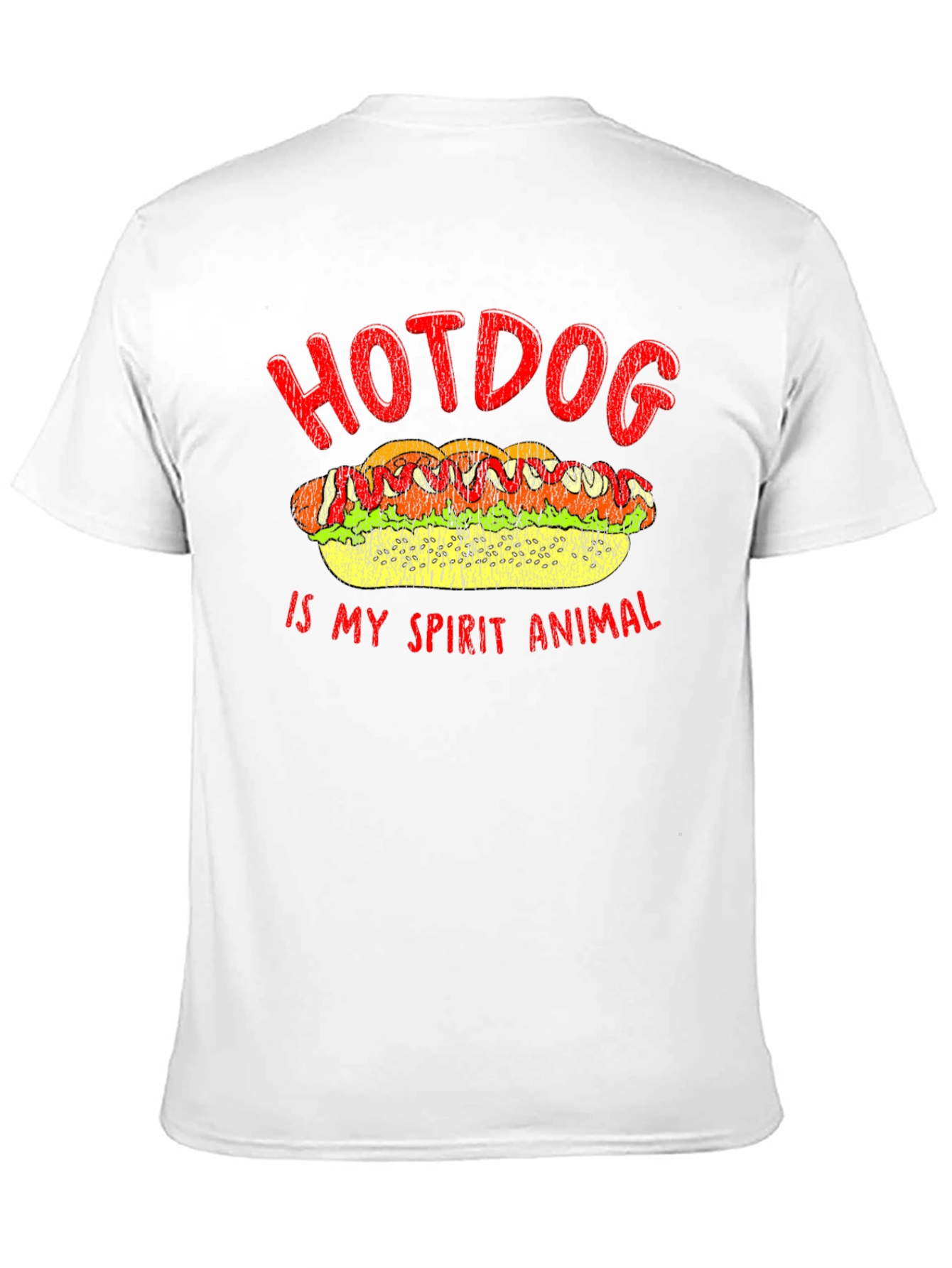 Black Hotdog Spirit Animal T-Shirt - Foodie Tee view 11