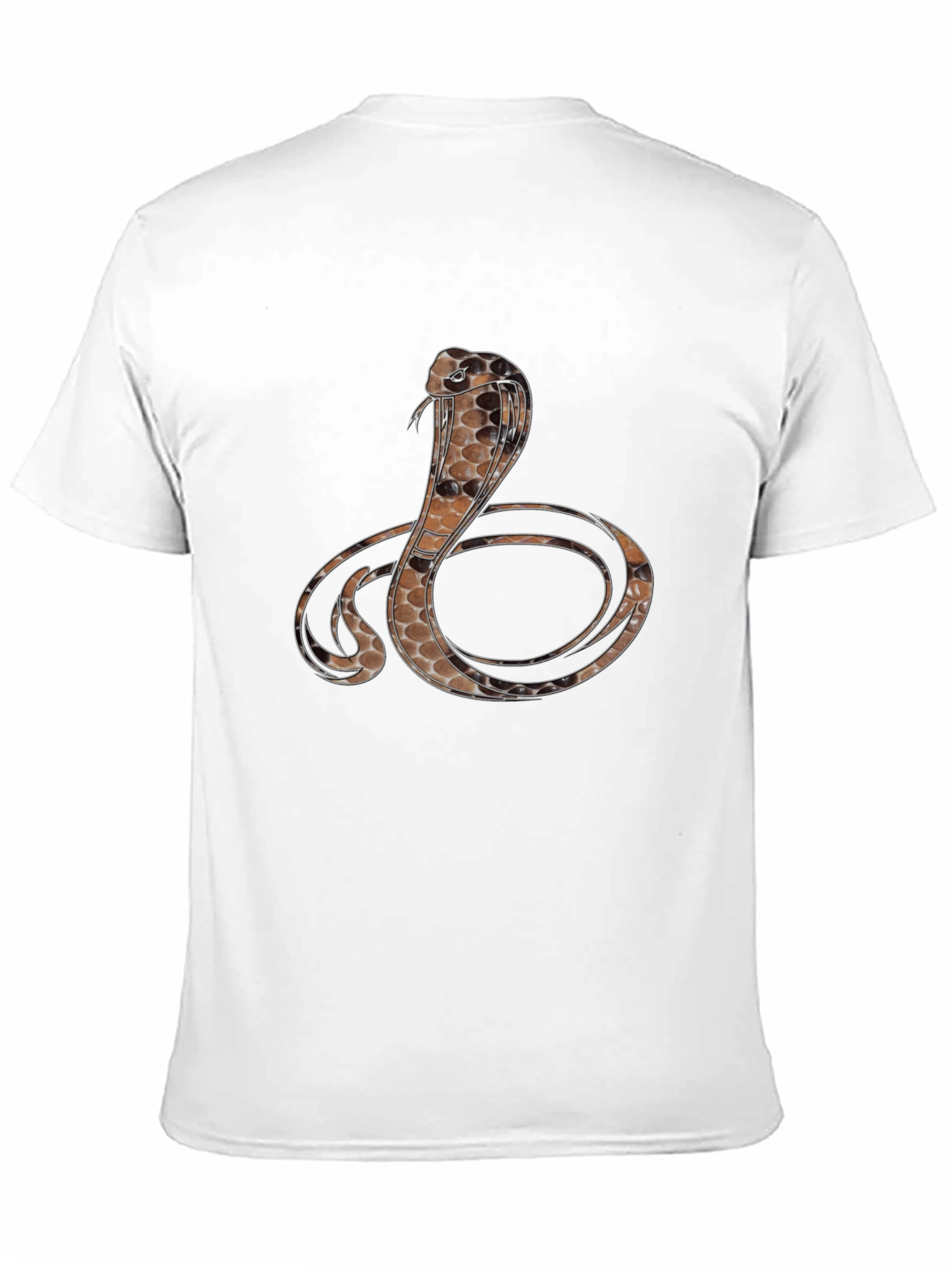 Black Cobra Graphic Print Black T-Shirt view 11