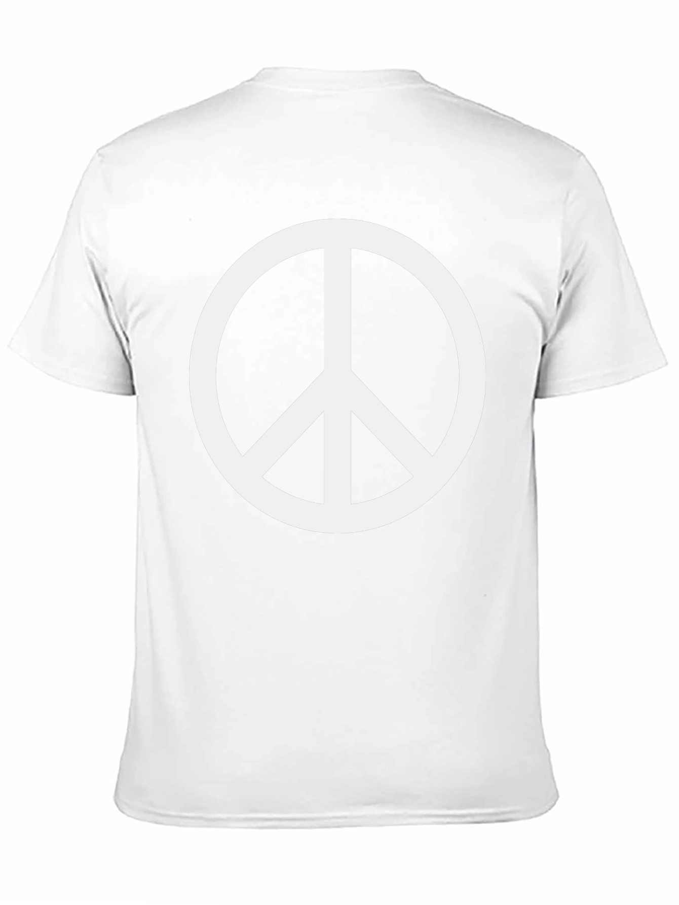 Black Peace Sign Black T-Shirt view 11