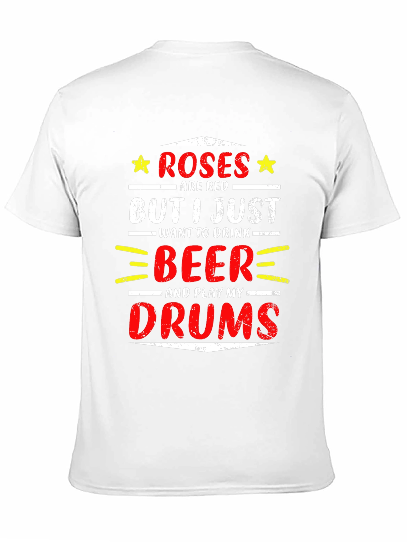 Black Roses are Red Beer Drums Graphic Tee view 11