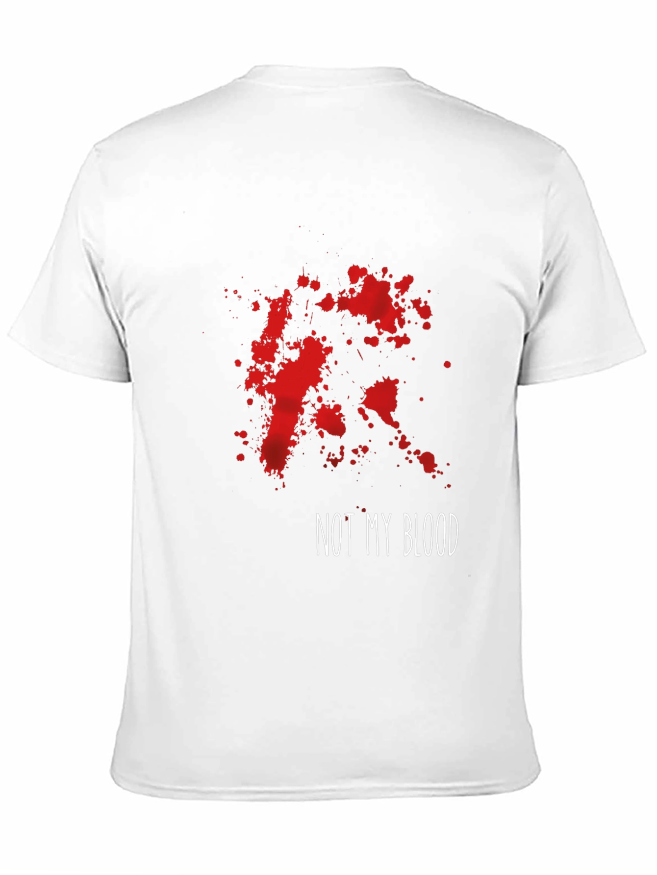 Black Not My Blood T-Shirt - Spatter Graphic Tee view 11