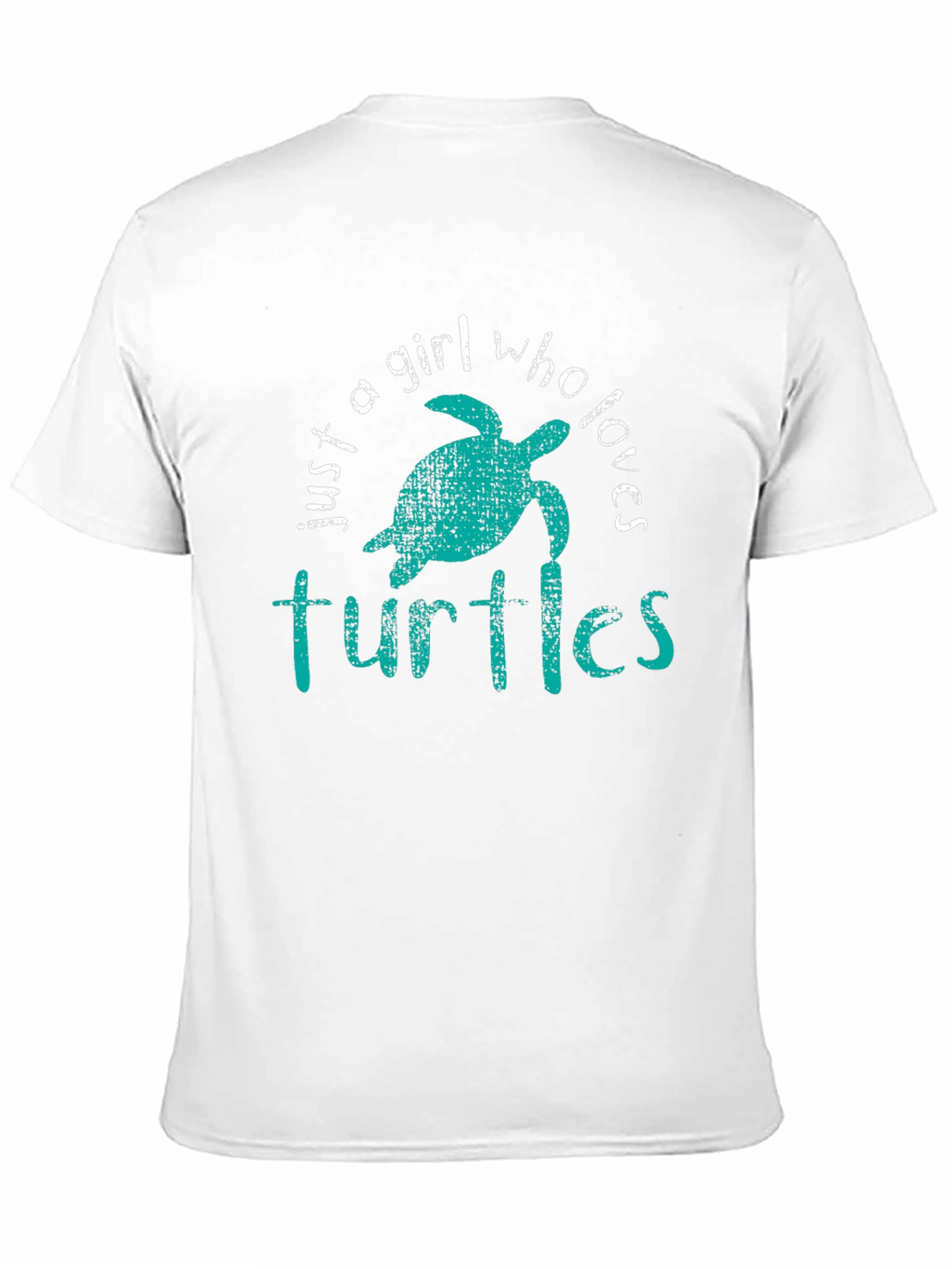 Black Just A Girl Who Loves Turtles Graphic Tee view 11
