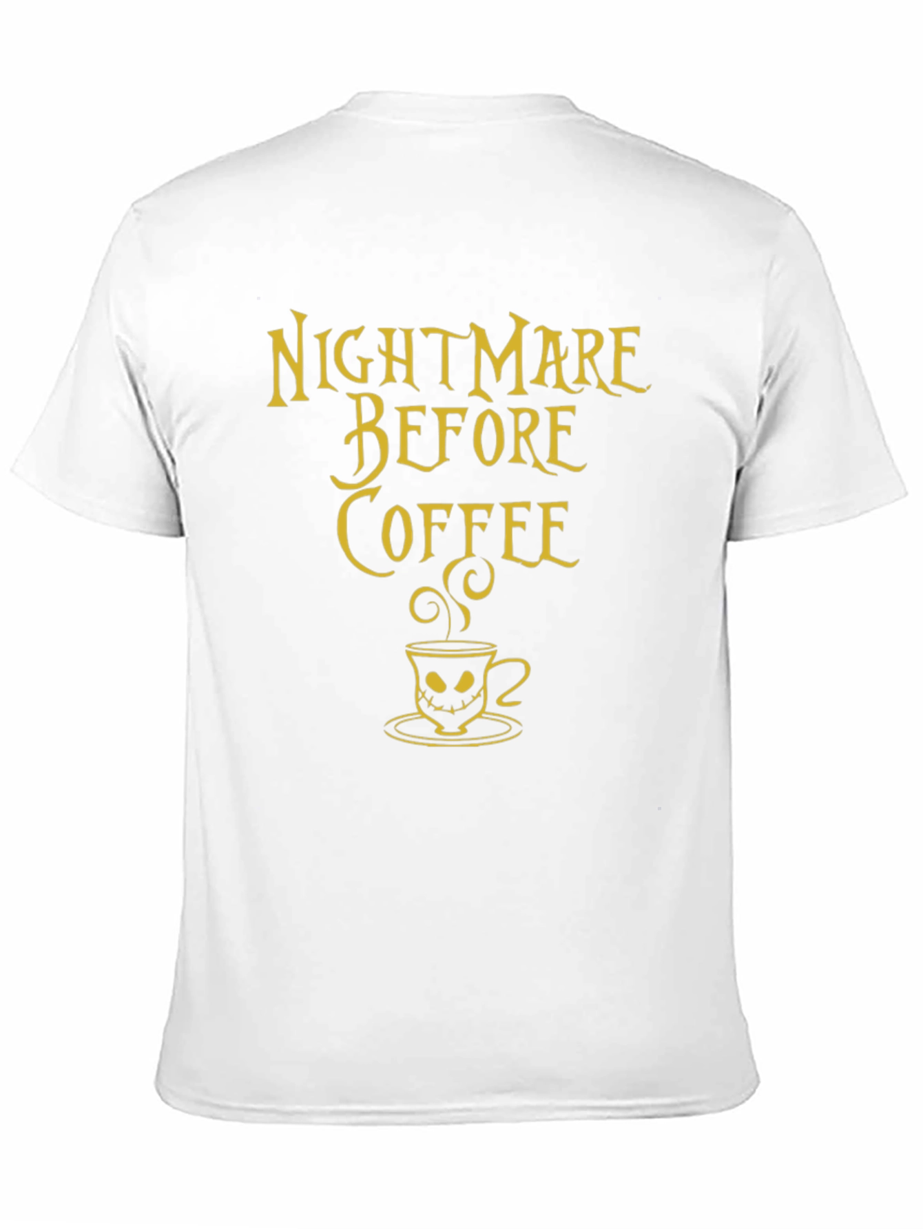 Black Nightmare Before Coffee T-Shirt view 11