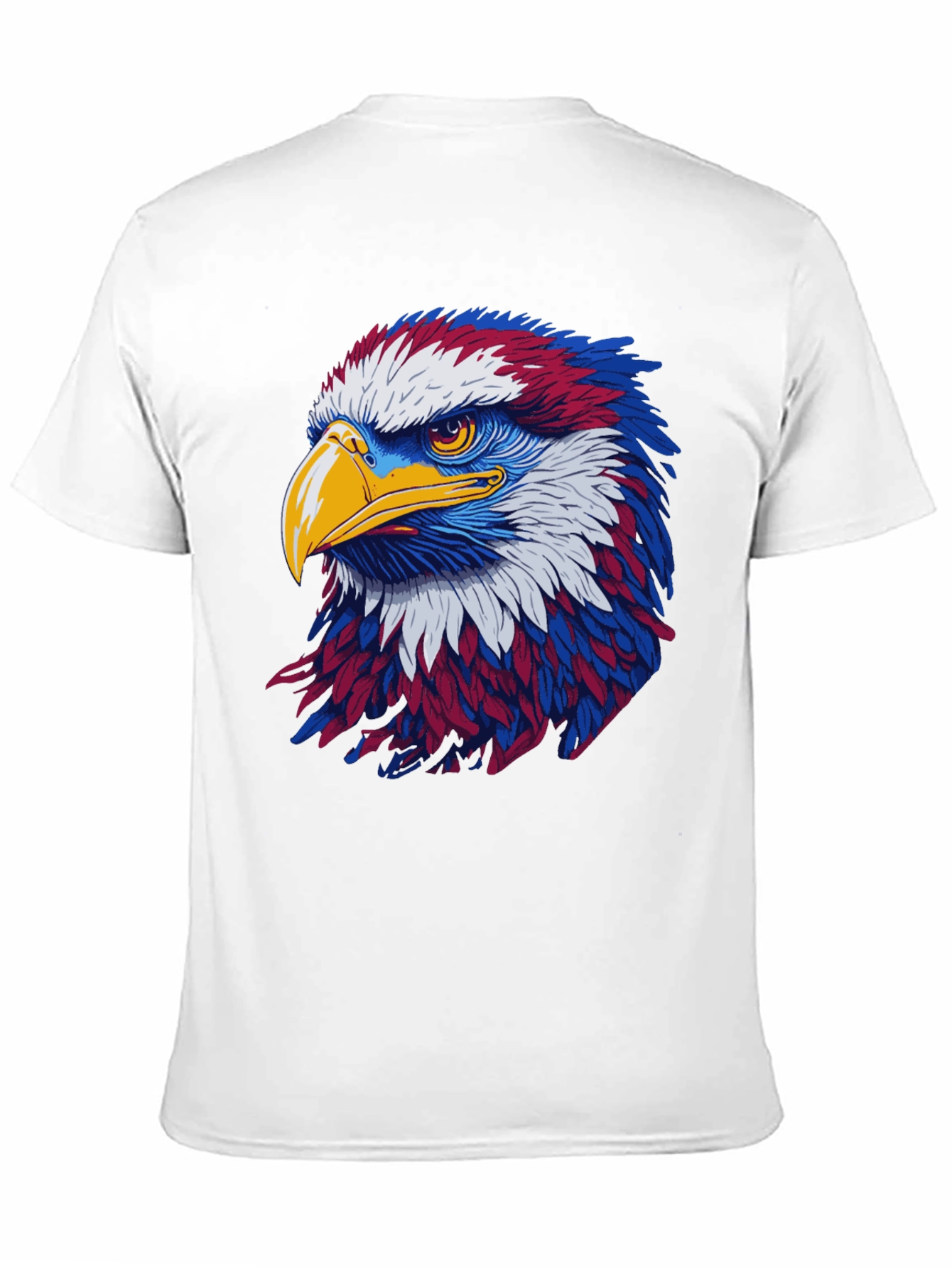Black Patriotic Eagle Graphic Black T-Shirt view 11