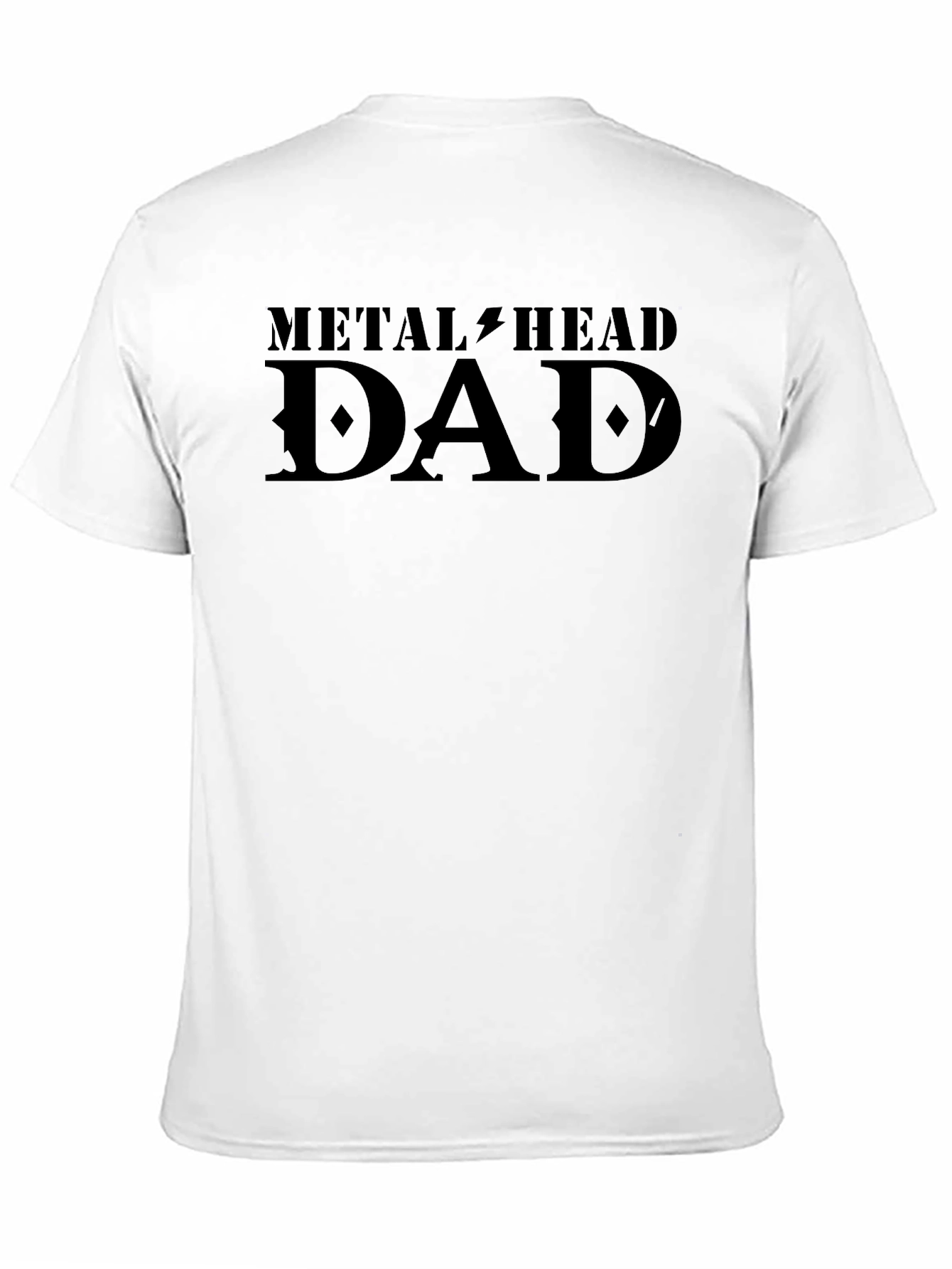 Black Metalhead Dad T-Shirt - Black Graphic Tee for Rocker Fathers view 11