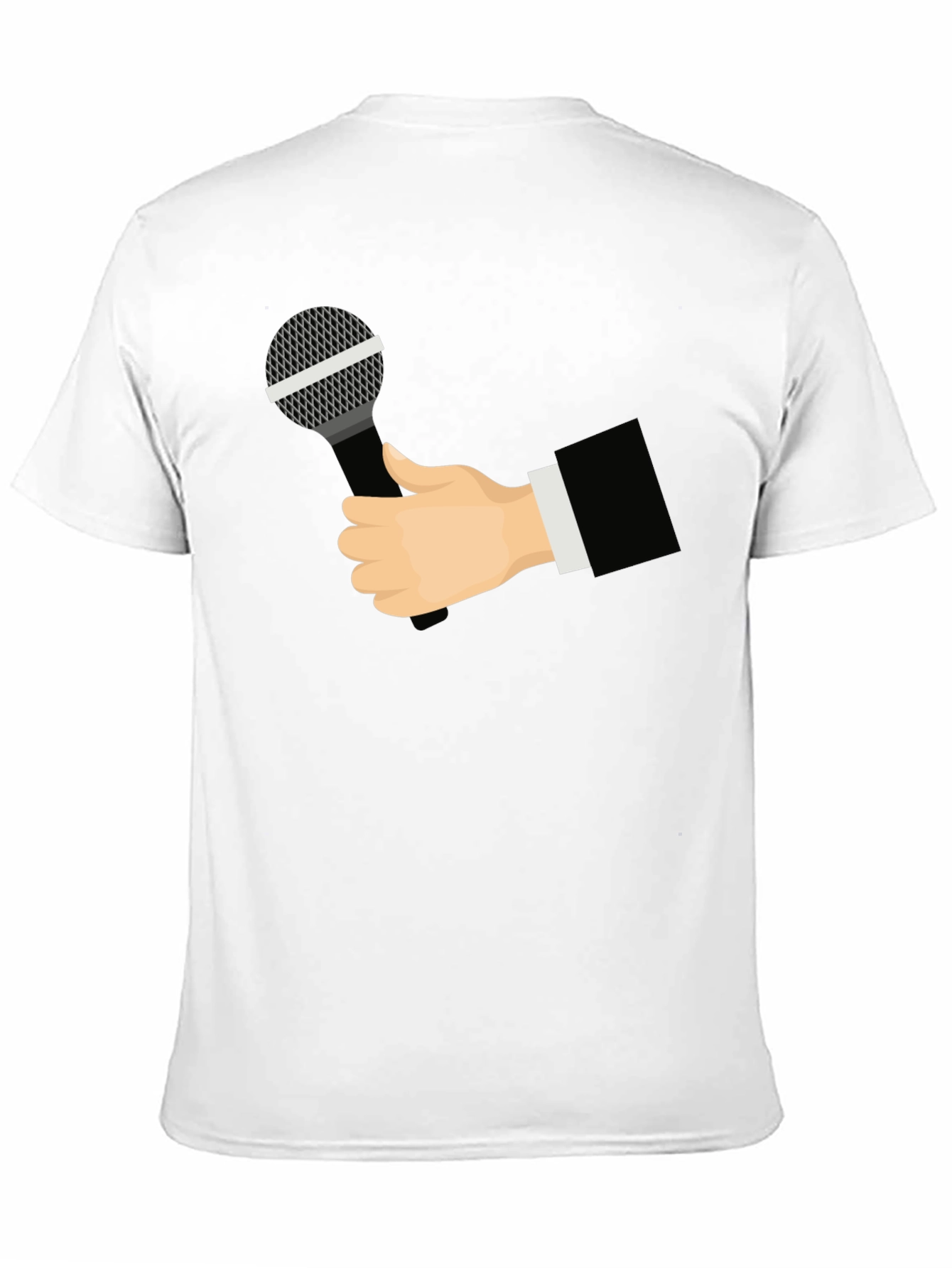 Black Mic Check T-Shirt - Black Graphic Tee view 11