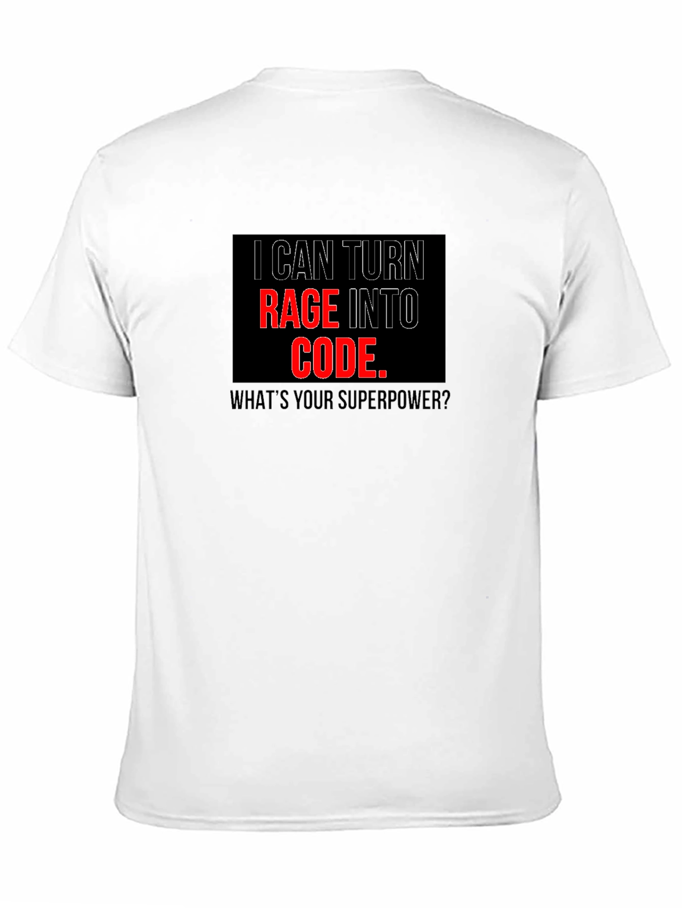 Black Rage to Code Graphic T-Shirt view 11