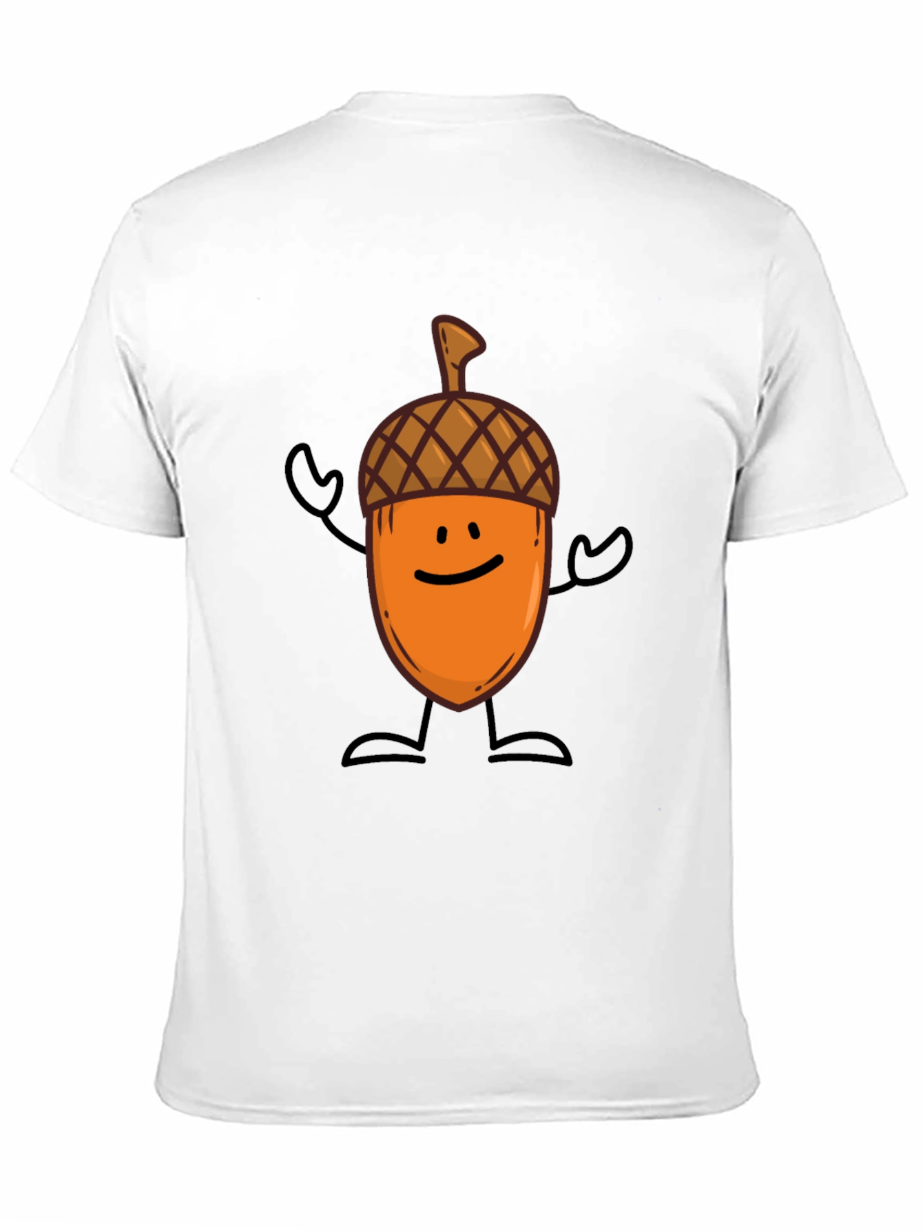 Black Acorn Cartoon Graphic Tee - Fun & Unique Style view 11