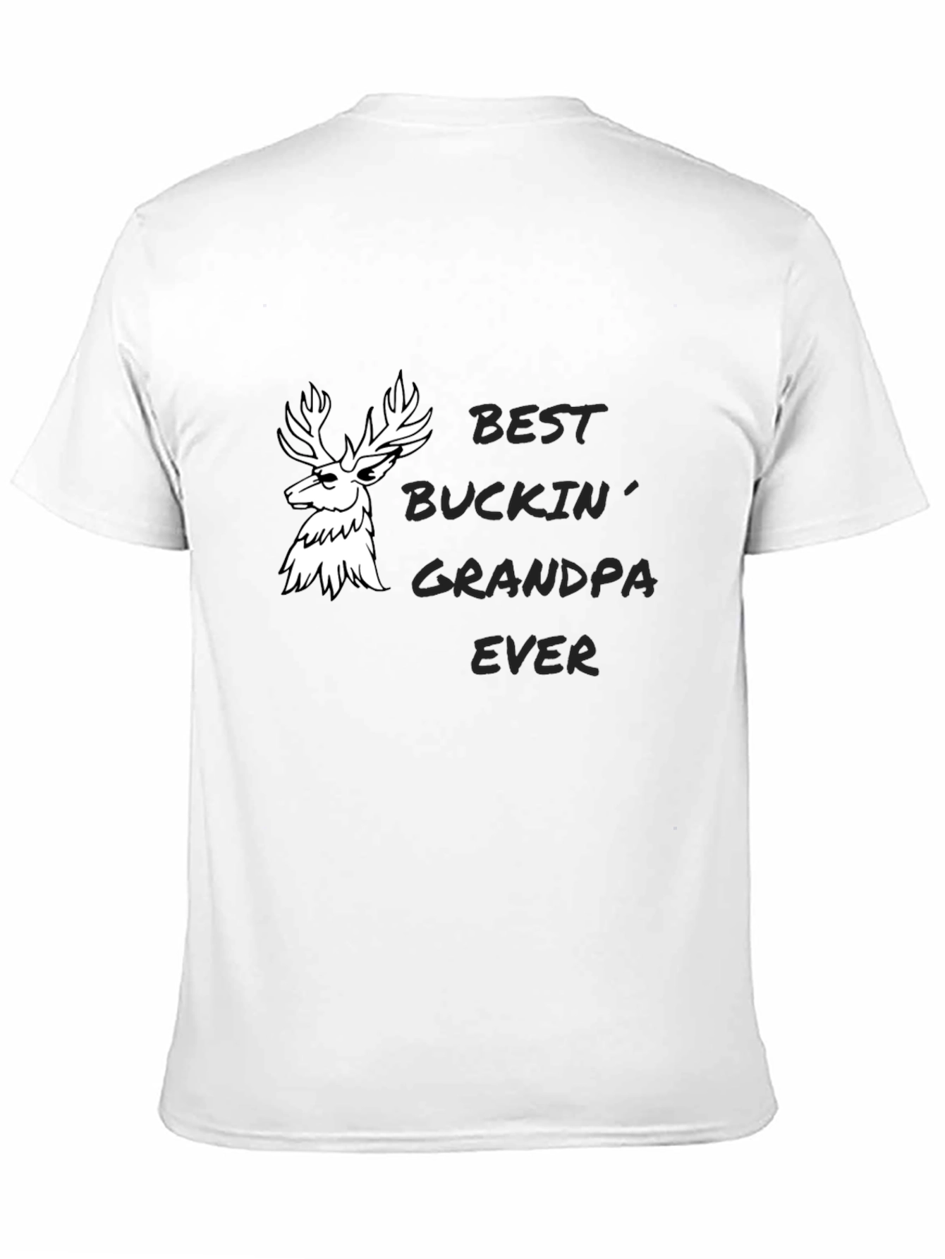 Black Best Buckin' Grandpa Ever Graphic Tee view 11